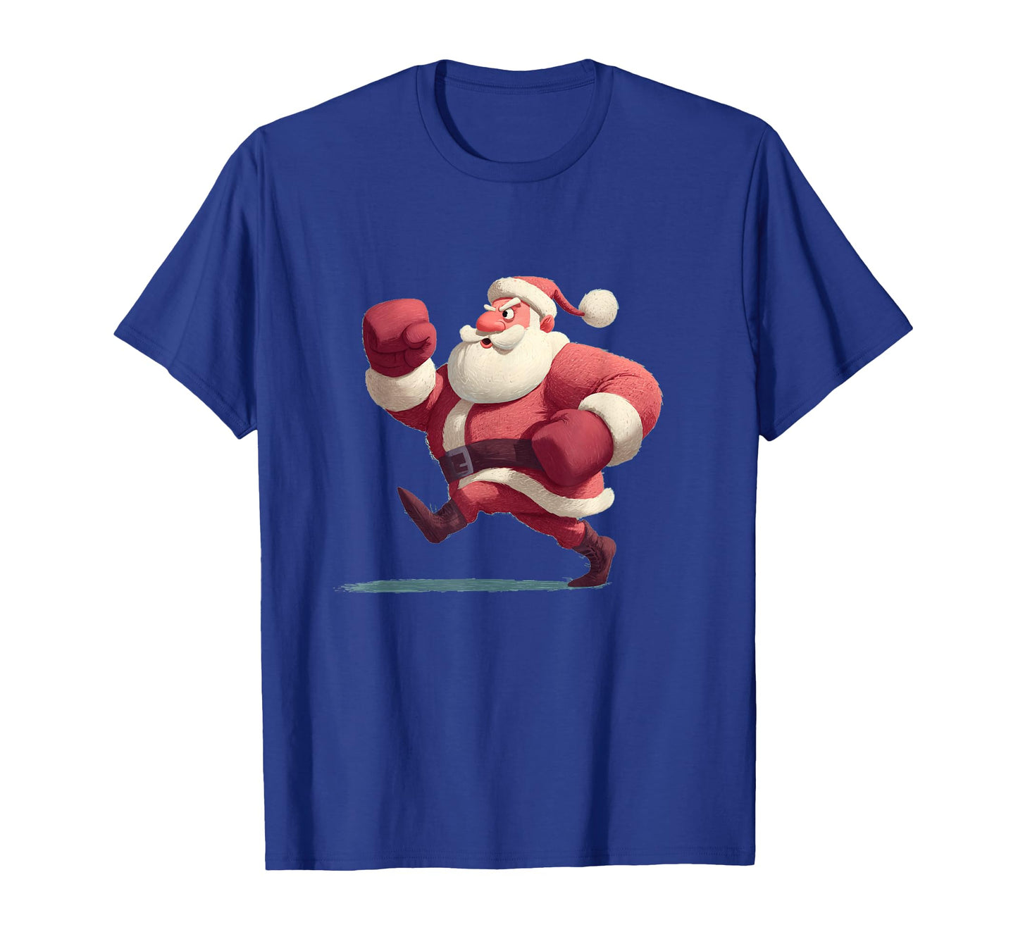 Xmas Boxing Costume for Santa Claus and Gloves Lovers T-Shirt