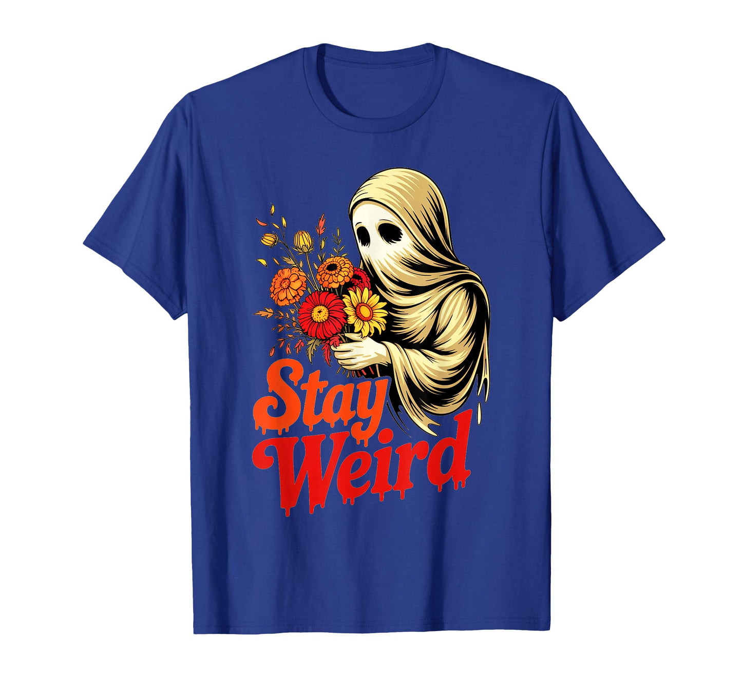 Cute Boo Stay Weird Funny Sayings Cute Halloween Women Men T-Shirt