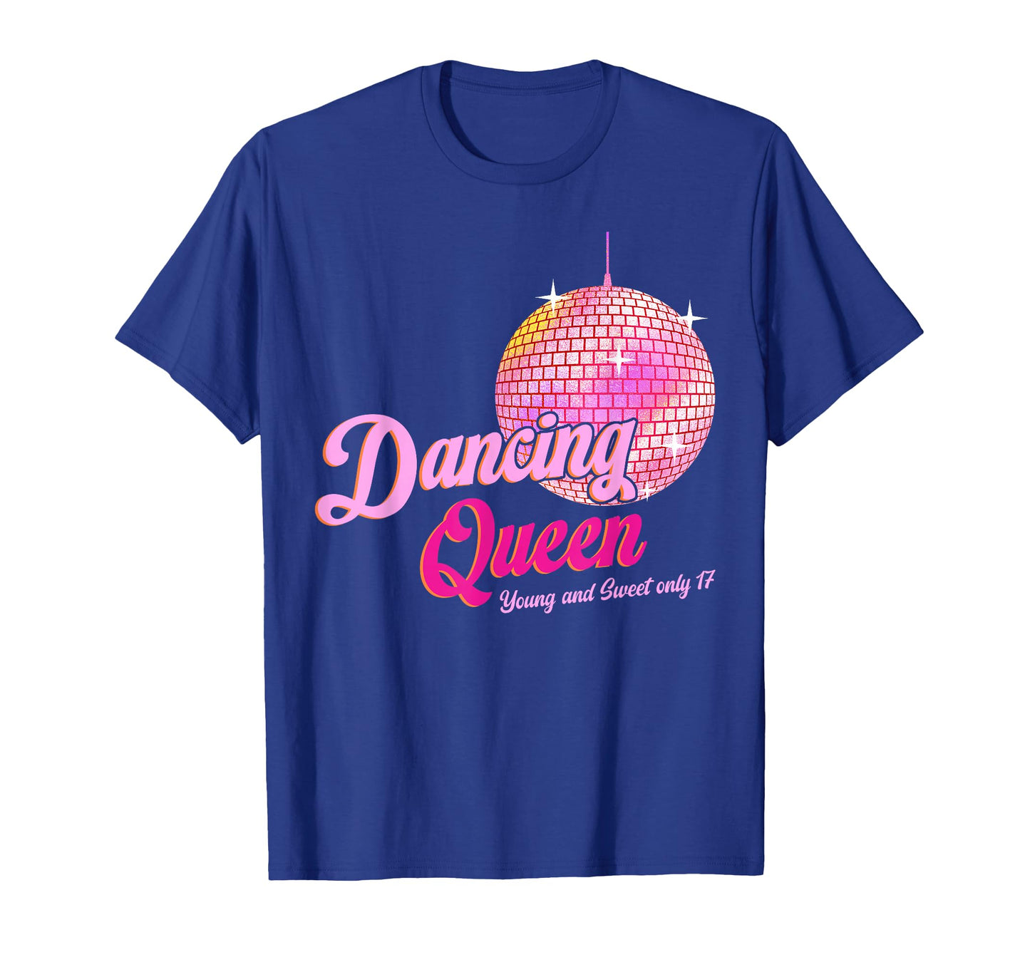 Dancing Queen Tee 17 Birthday Vintage Dancing Disco T-Shirt