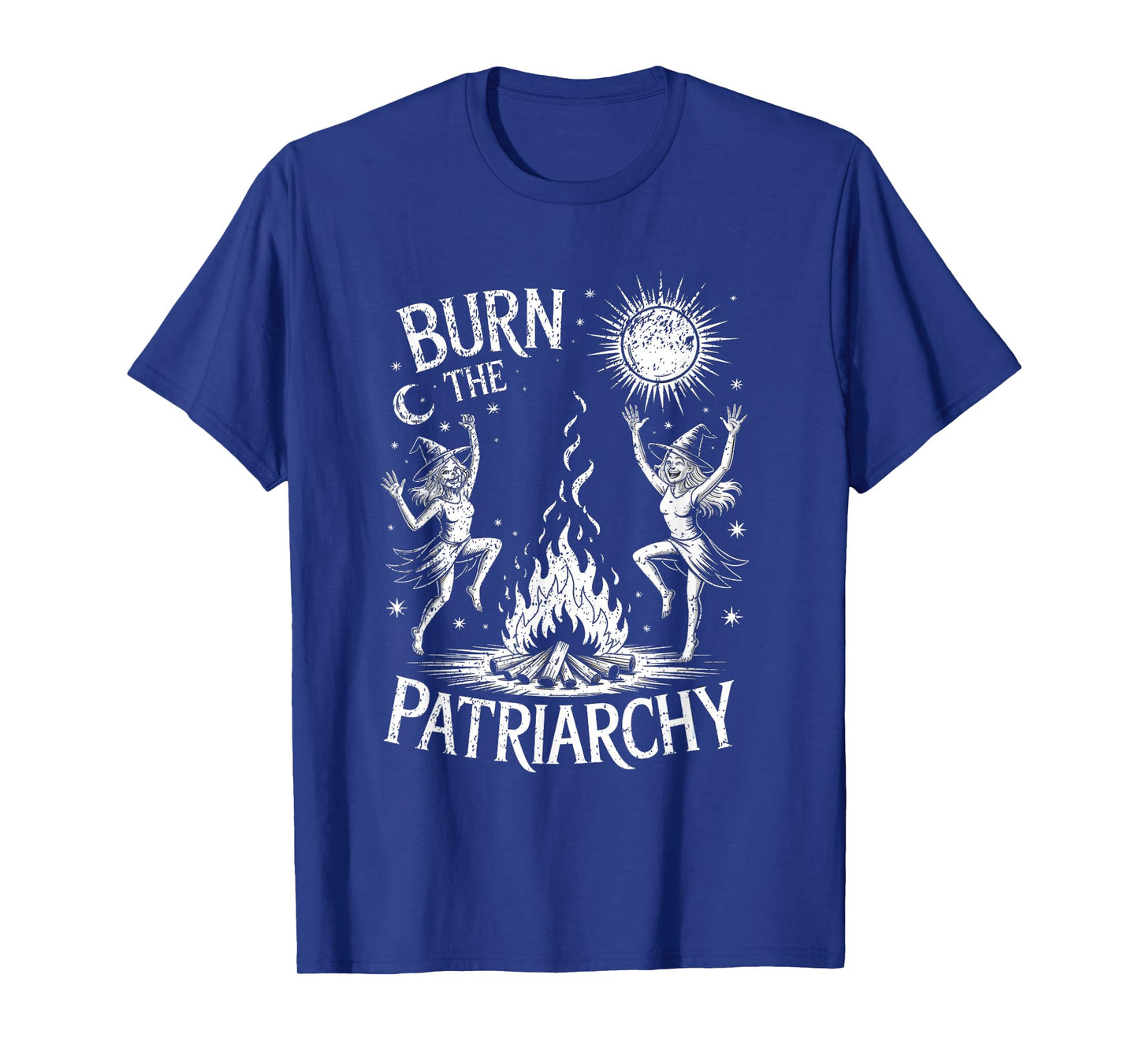 Burn The Patriarchy Halloween Occult Feminist Witch Women T-Shirt