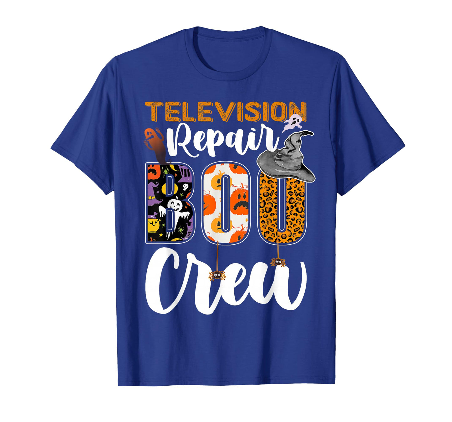 Television Repair Boo Crew Halloween Match Technician T-Shirt