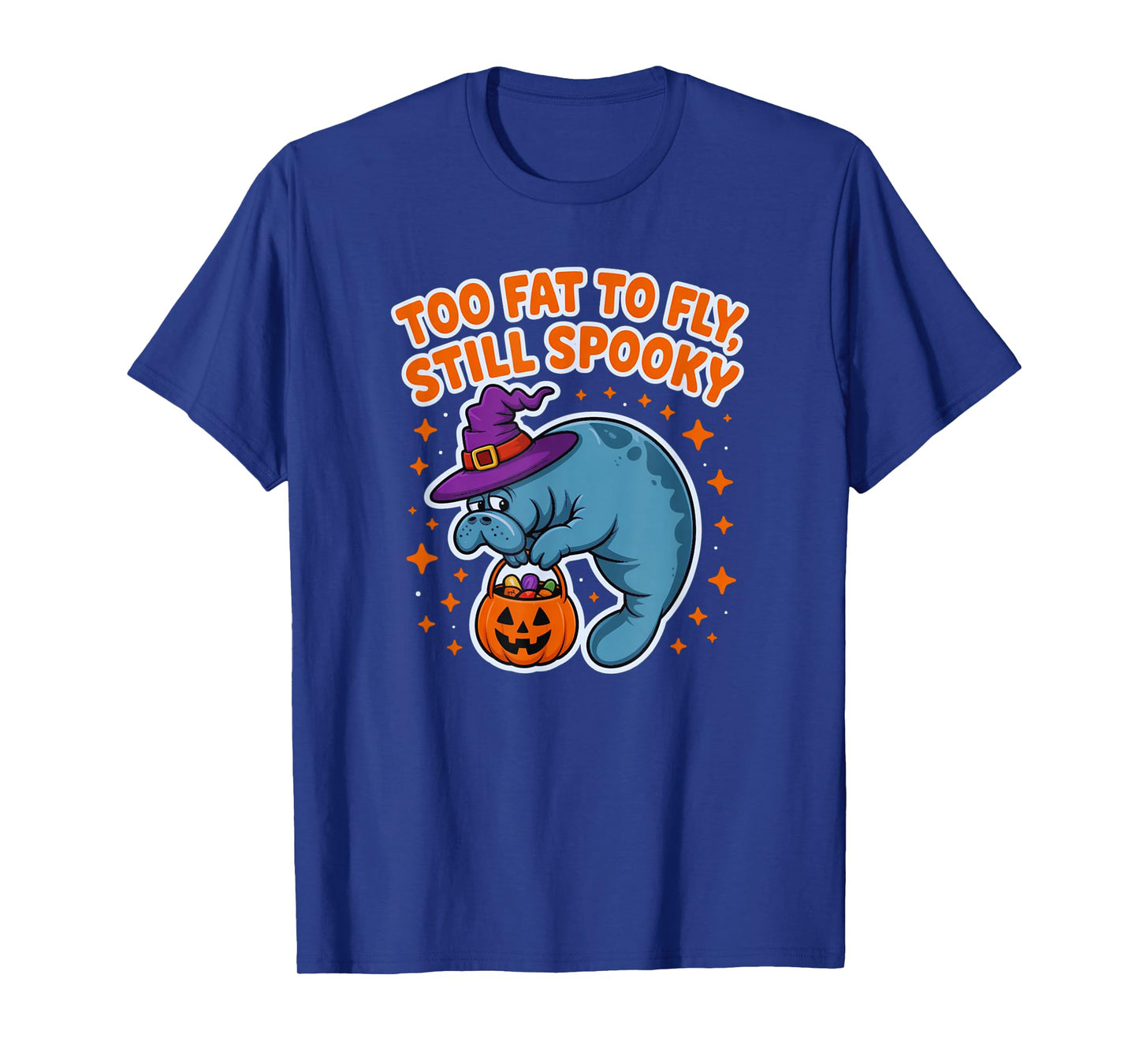 Manatee Witch Hat Halloween Candy Bucket T-Shirt