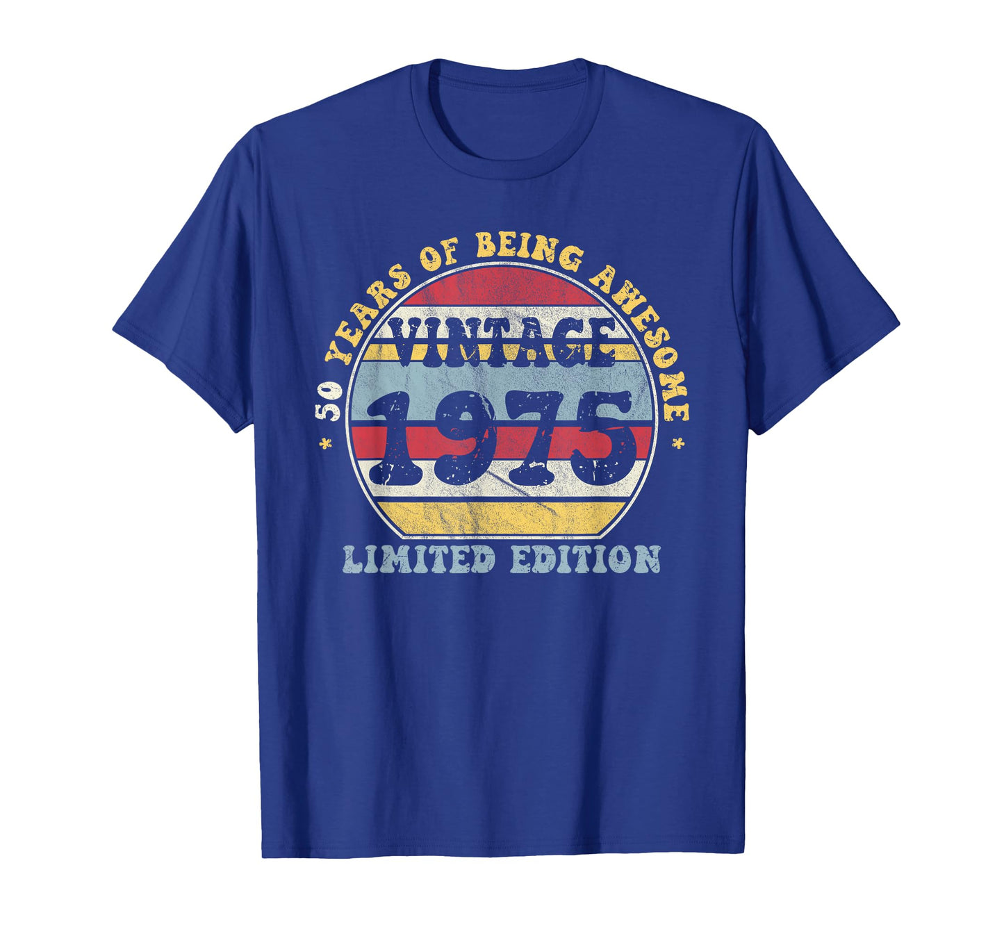Vintage 1975 Limited Edition 50-Year-Old Gifts 50th Birthday T-Shirt