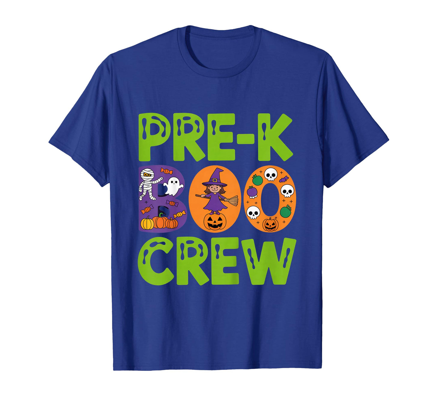 Pre-K Boo Crew Halloween Outfit for Kids Teachers and Family T-Shirt