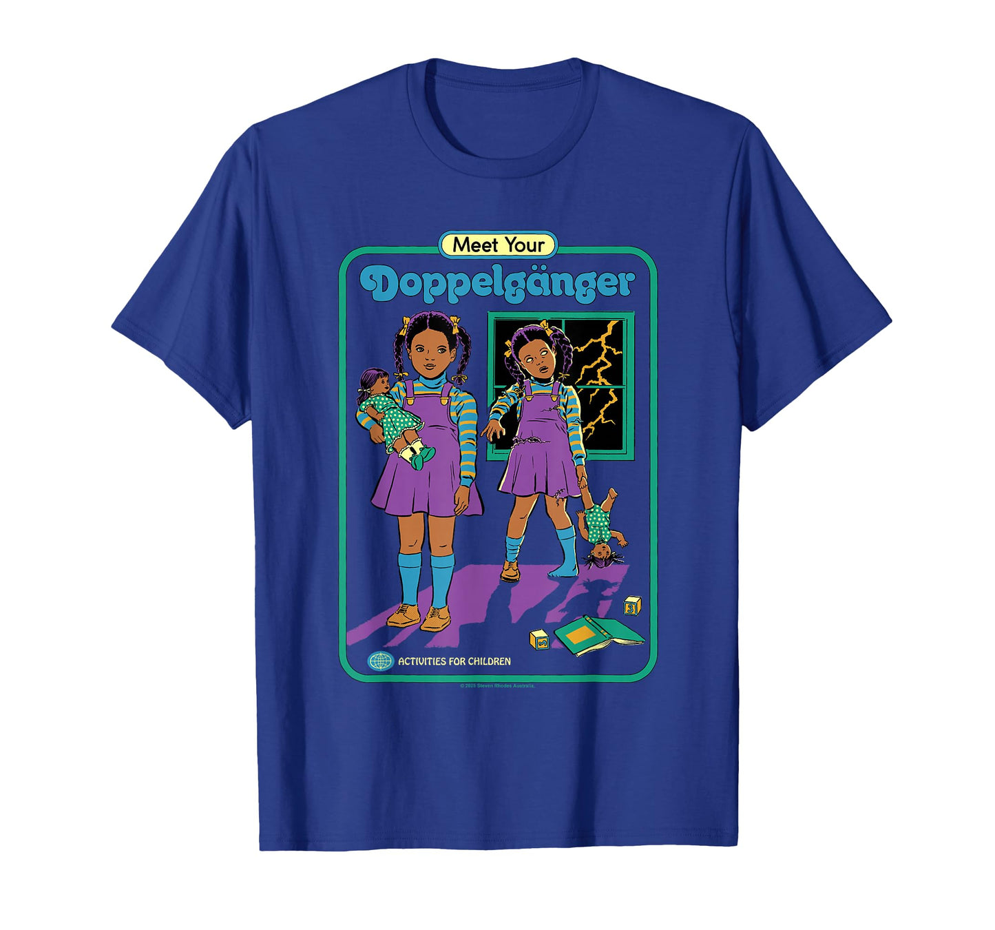 Evil Doppelganger Sarcastic Retro Vintage Funny Adult Humor T-Shirt