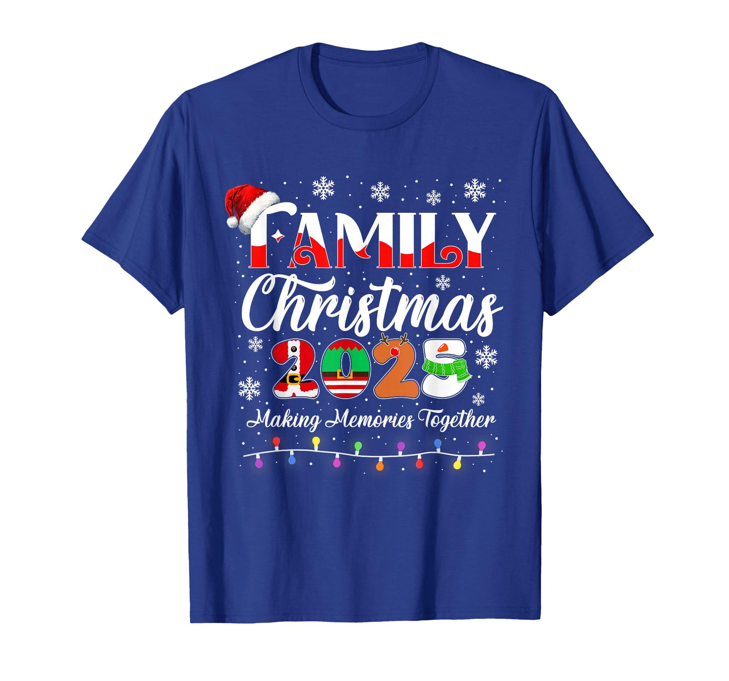 Family Christmas 2025 Matching Outfit Xmas Squad Santa T-Shirt
