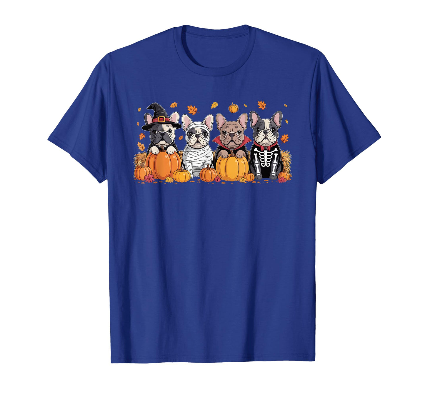 Funny French Bulldog Halloween Party Dogs Trick or Treat T-Shirt