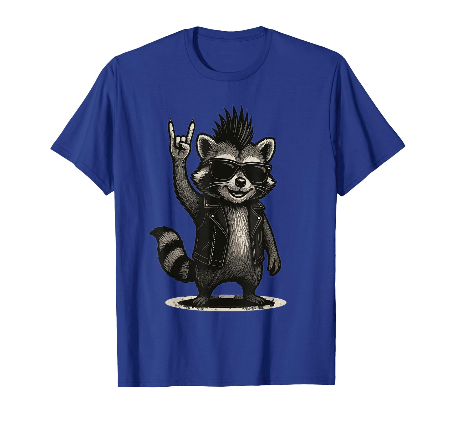 Raccoon Punk Rock Music Vintage T-Shirt
