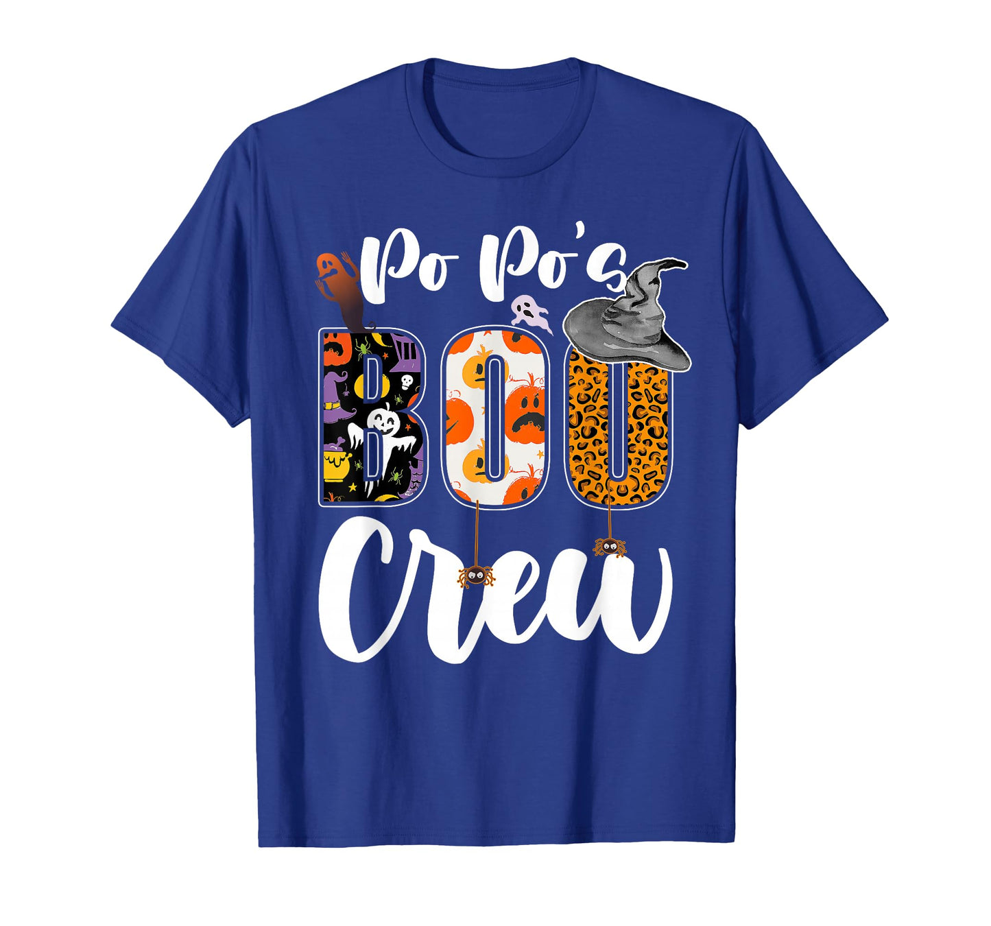 Po Po's Boo Crew Halloween Grandma Grandkids Matching T-Shirt