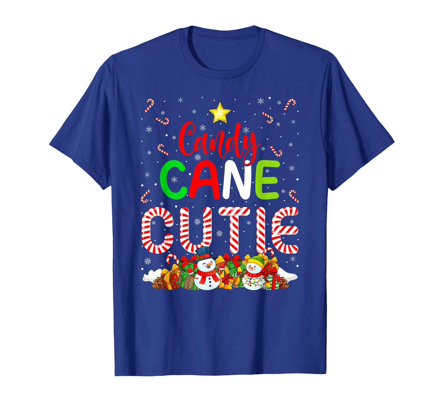 Candy Cane Cutie Christmas Pajama Costume Adults and Kids T-Shirt