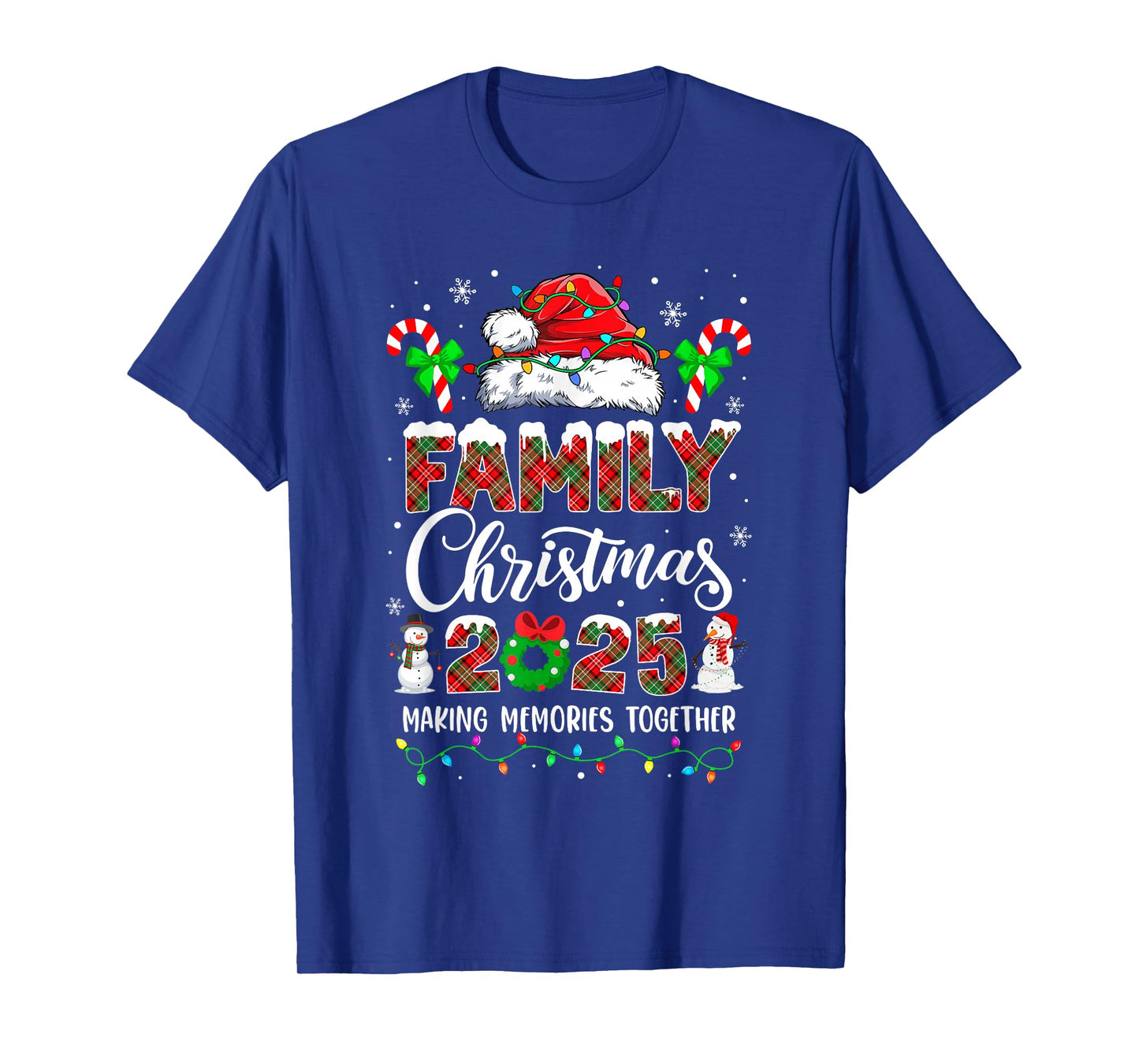 Family Christmas 2025 Funny Matching Squad Santa Xmas T-Shirt
