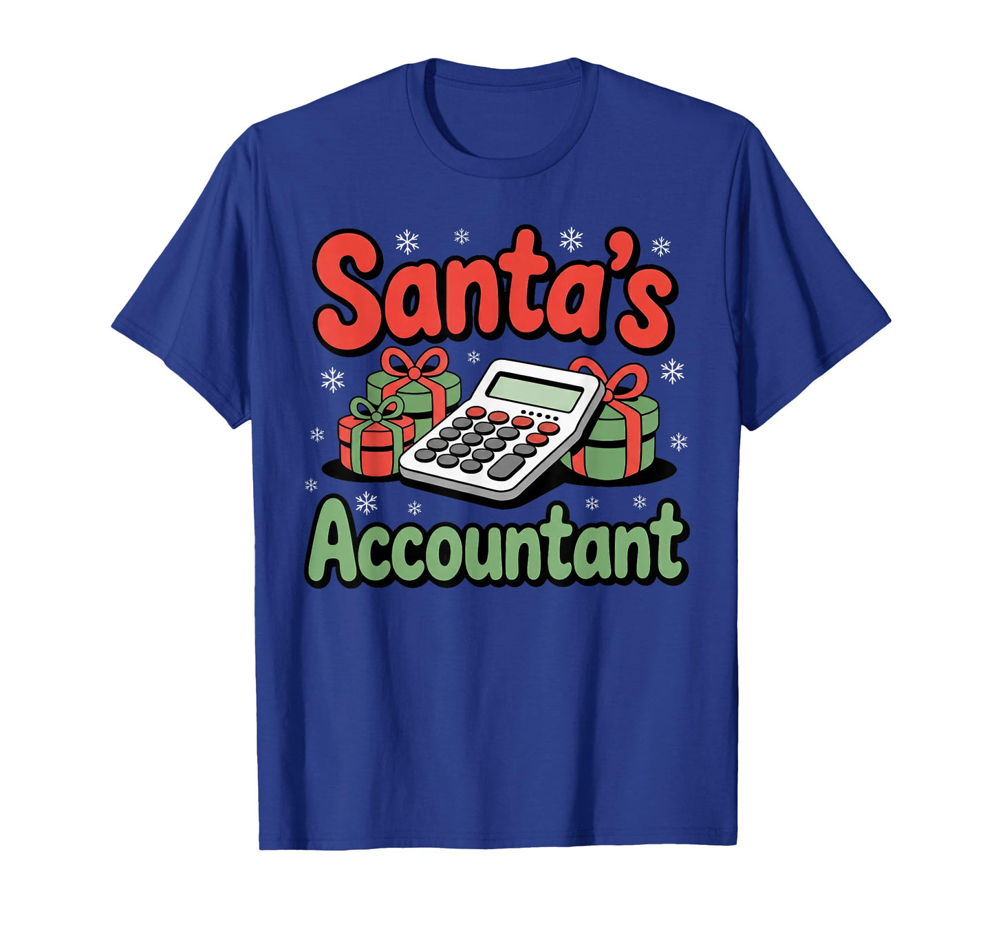 Santa’s Accountant Funny Holiday Accounting T-Shirt