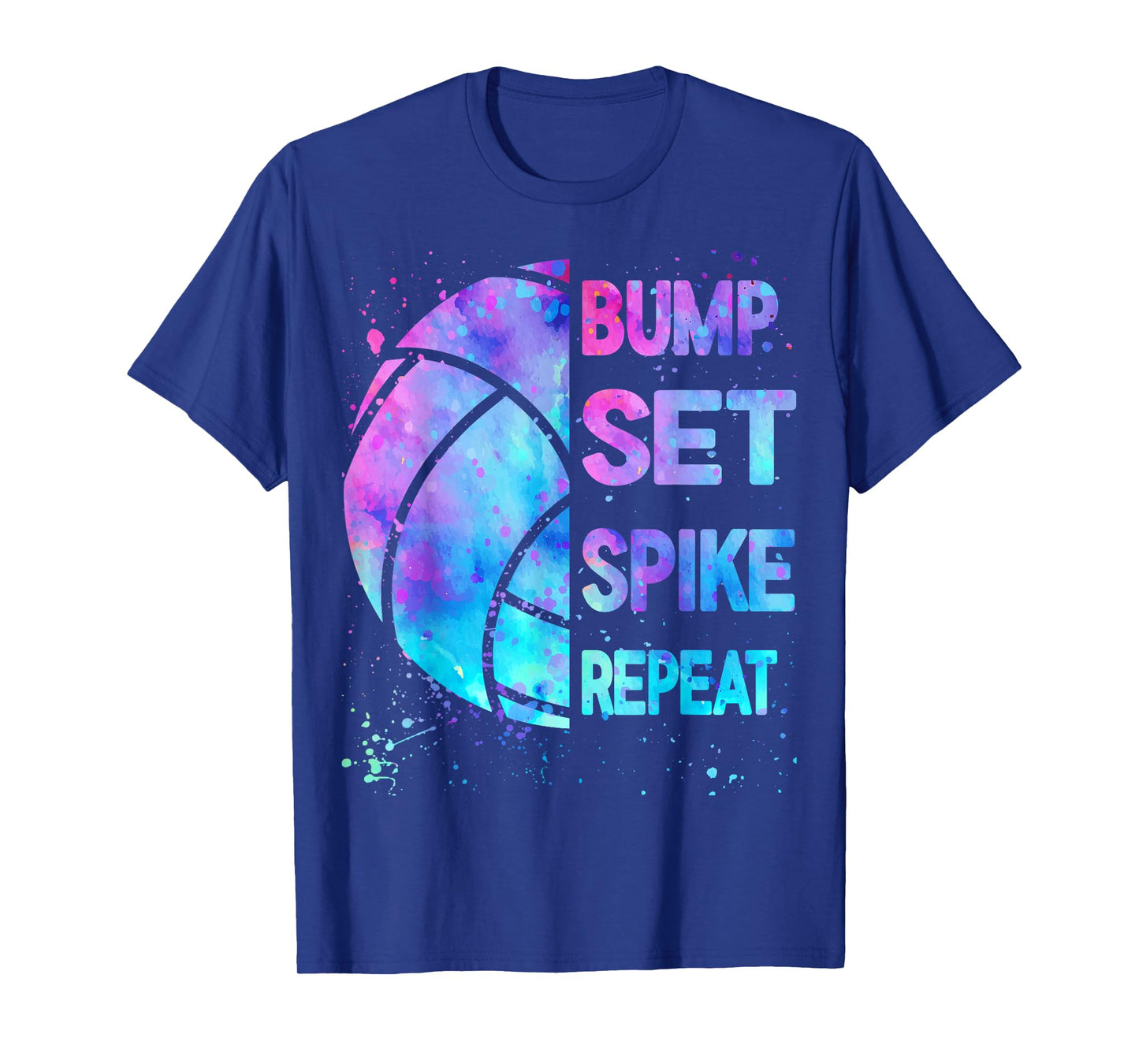 Volleyball Bump Set Spike Repeat Women Teen Girls T-Shirt