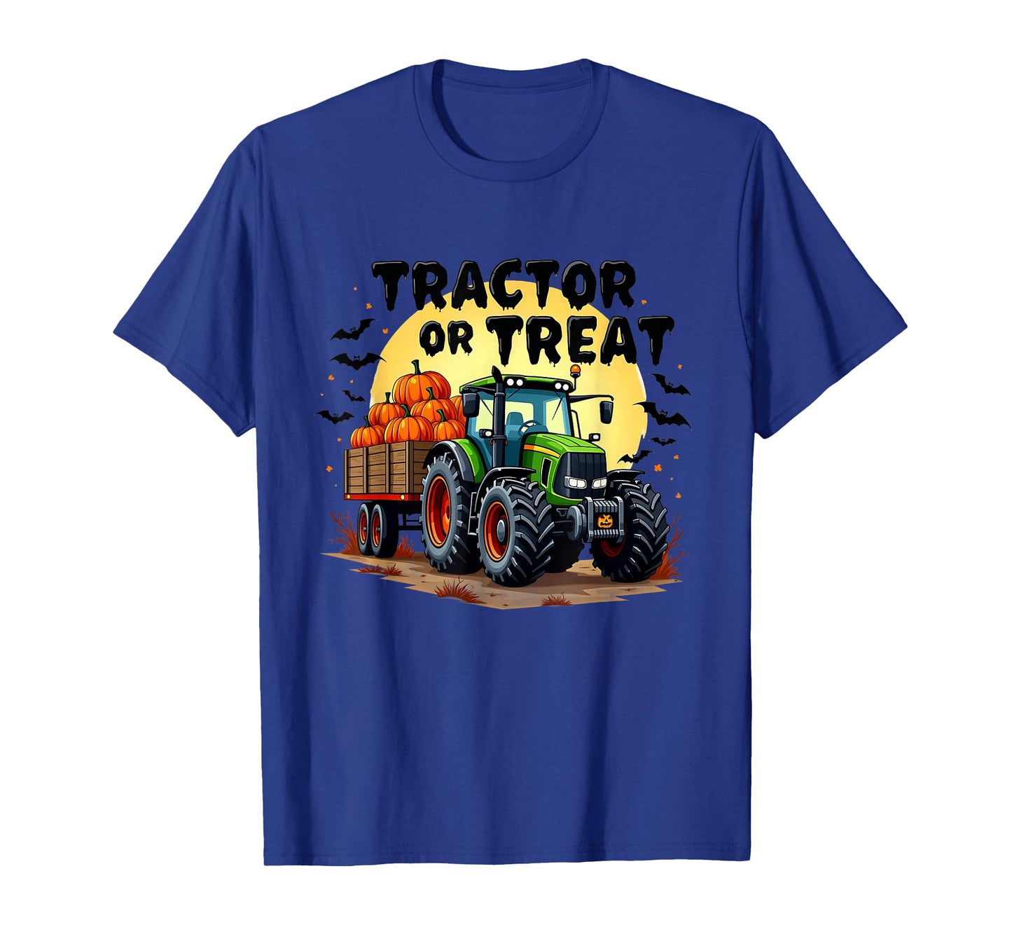 Tractor or Treat Halloween Pumpkin Harvest Trick Or Treat T-Shirt