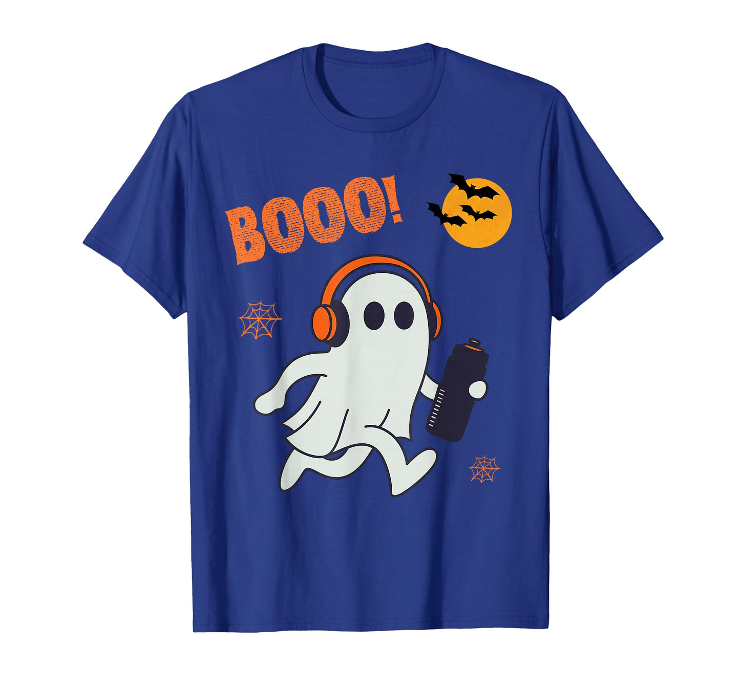 Vintage Halloween Skeleton Running Funny Spooky Costume T-Shirt