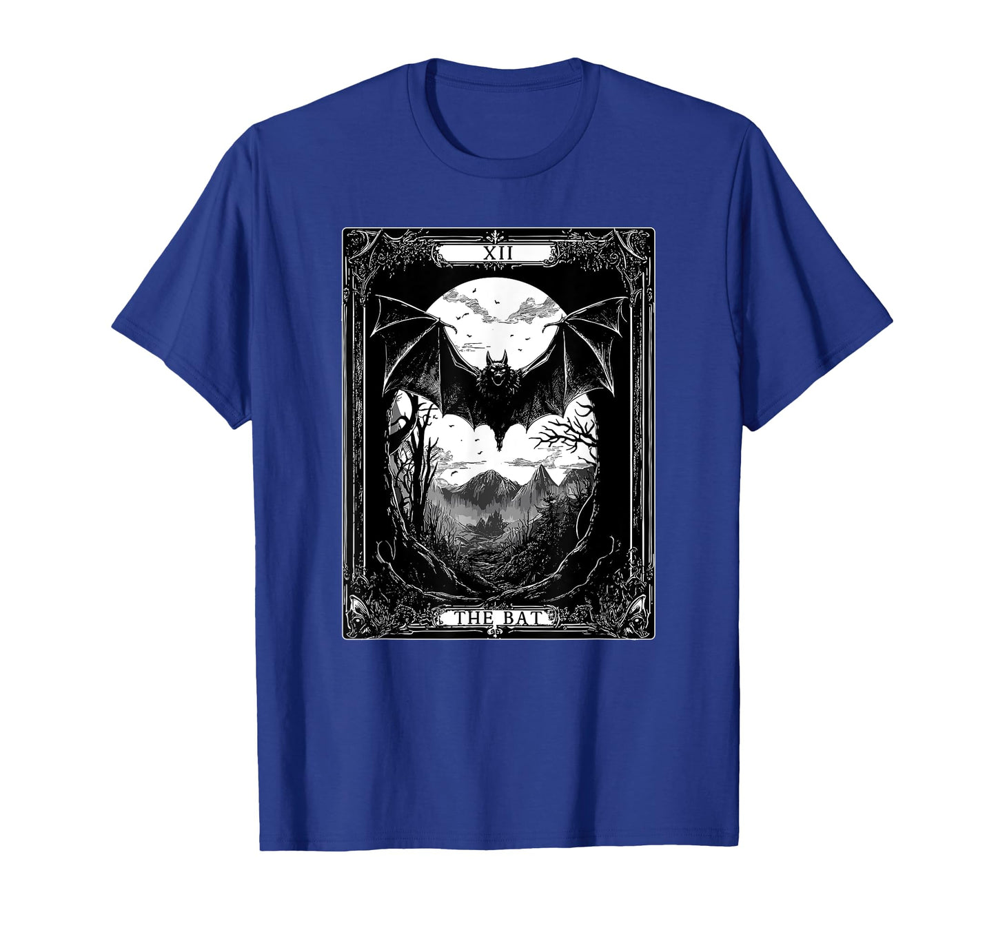 The Bat Tarot Card Vintage Gothic Halloween T-Shirt