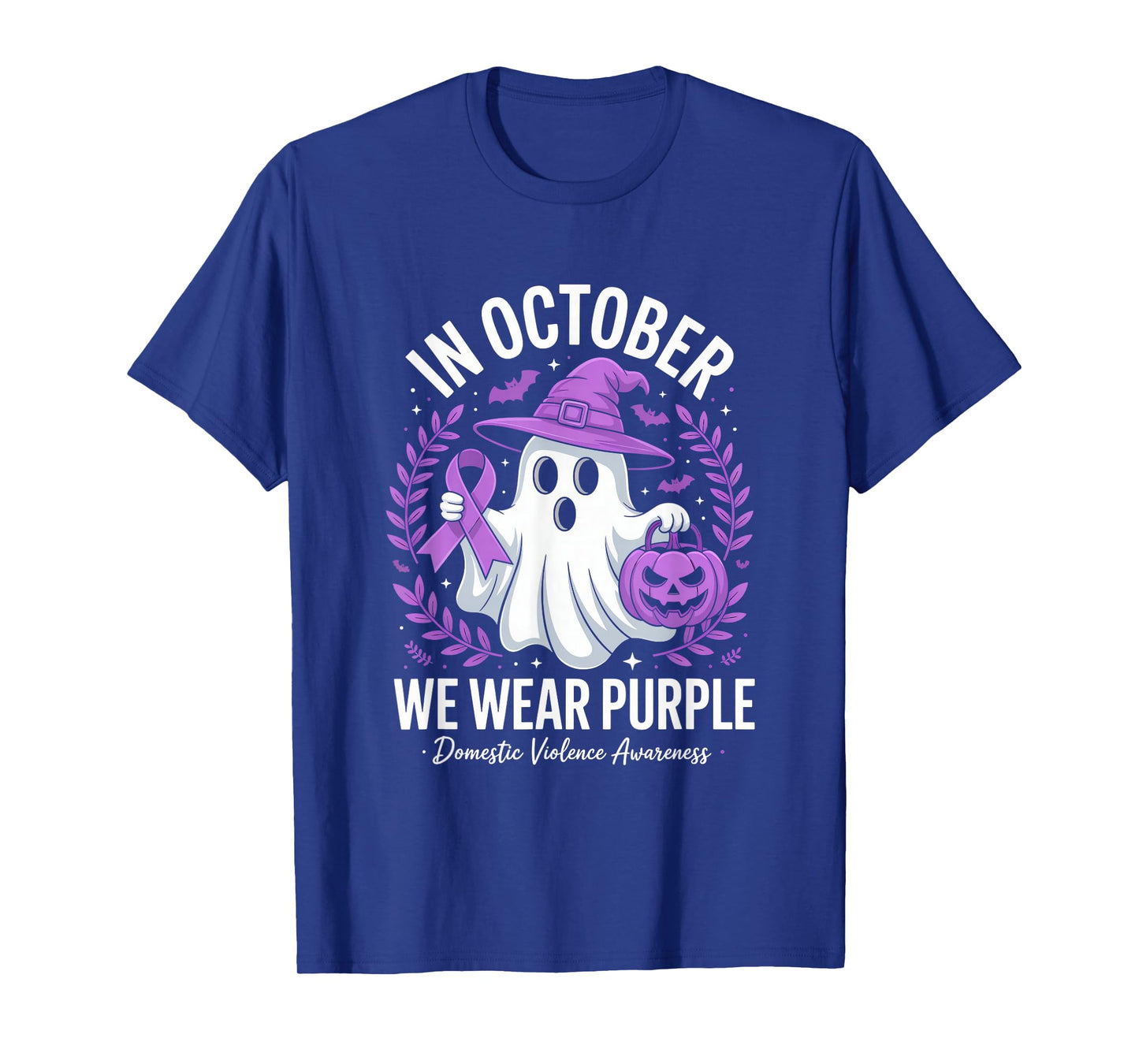 Groovy Domestic Violence Awareness Men Women Support Squad T-Shirt