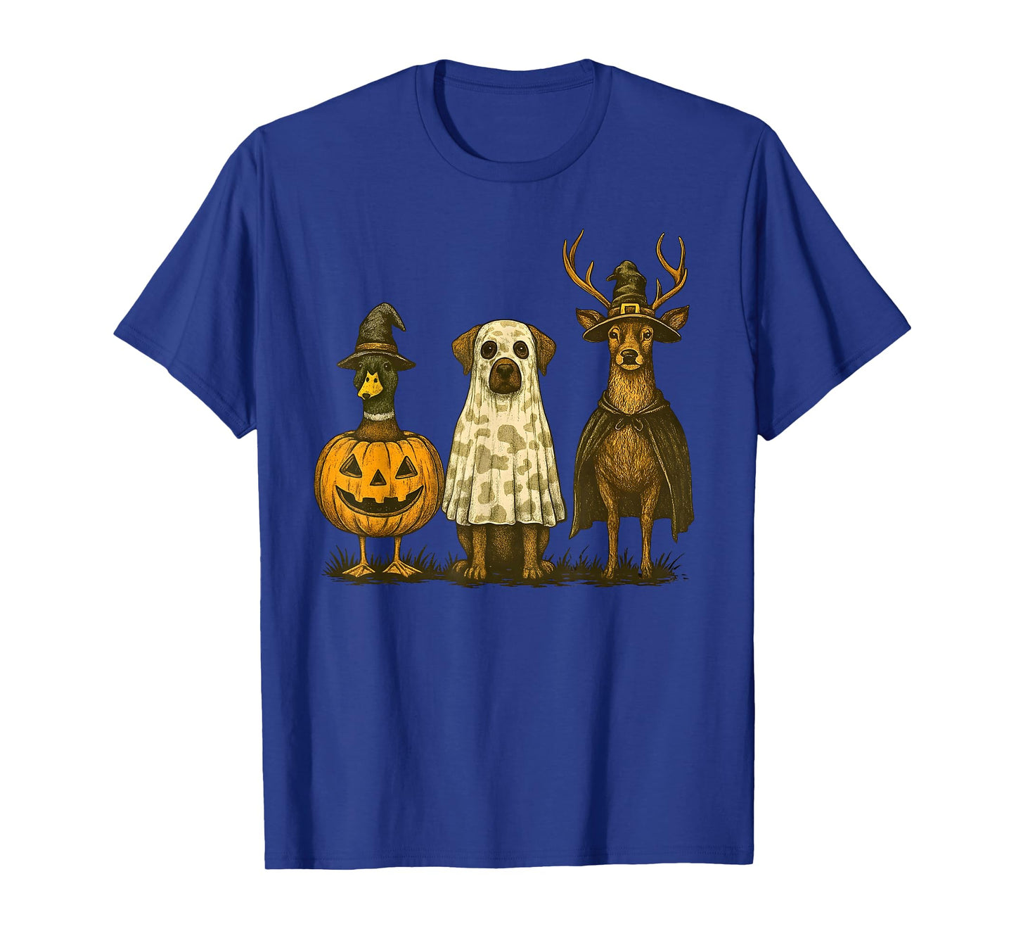 Duck Dog Deer Halloween Costume Hunting Season Men Women Kid T-Shirt