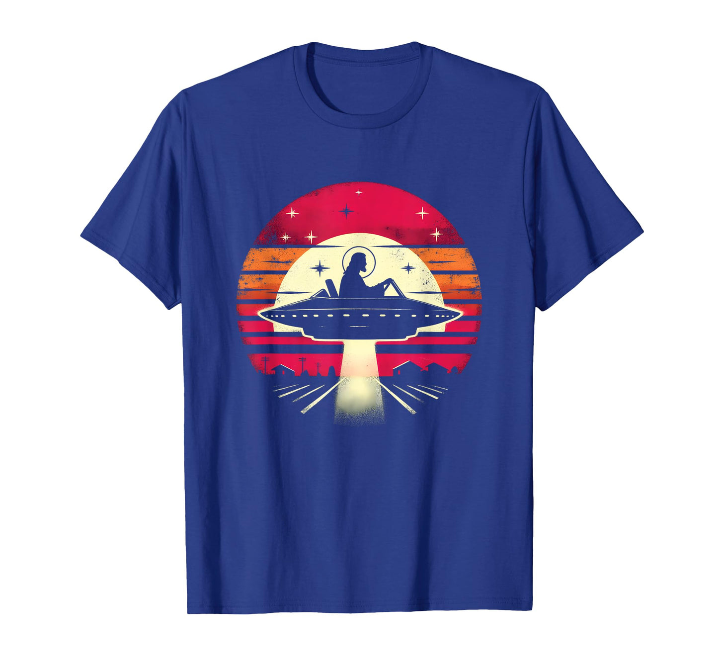 Jesus UFO Pilot - Funny Christian Religious Alien Lover T-Shirt