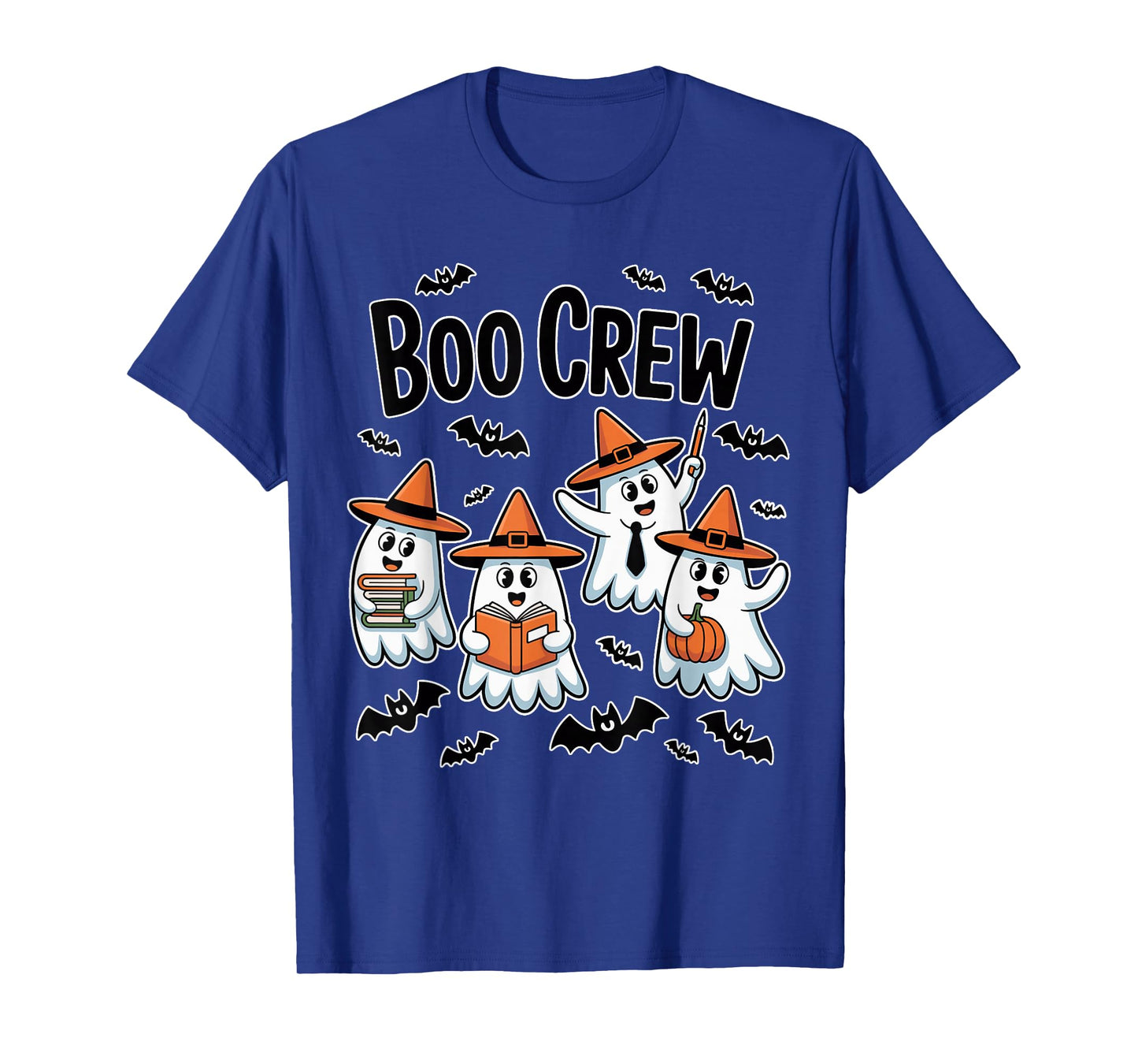 Boo Crew Autumn Halloween Learning School Squad Spooky Funny T-Shirt