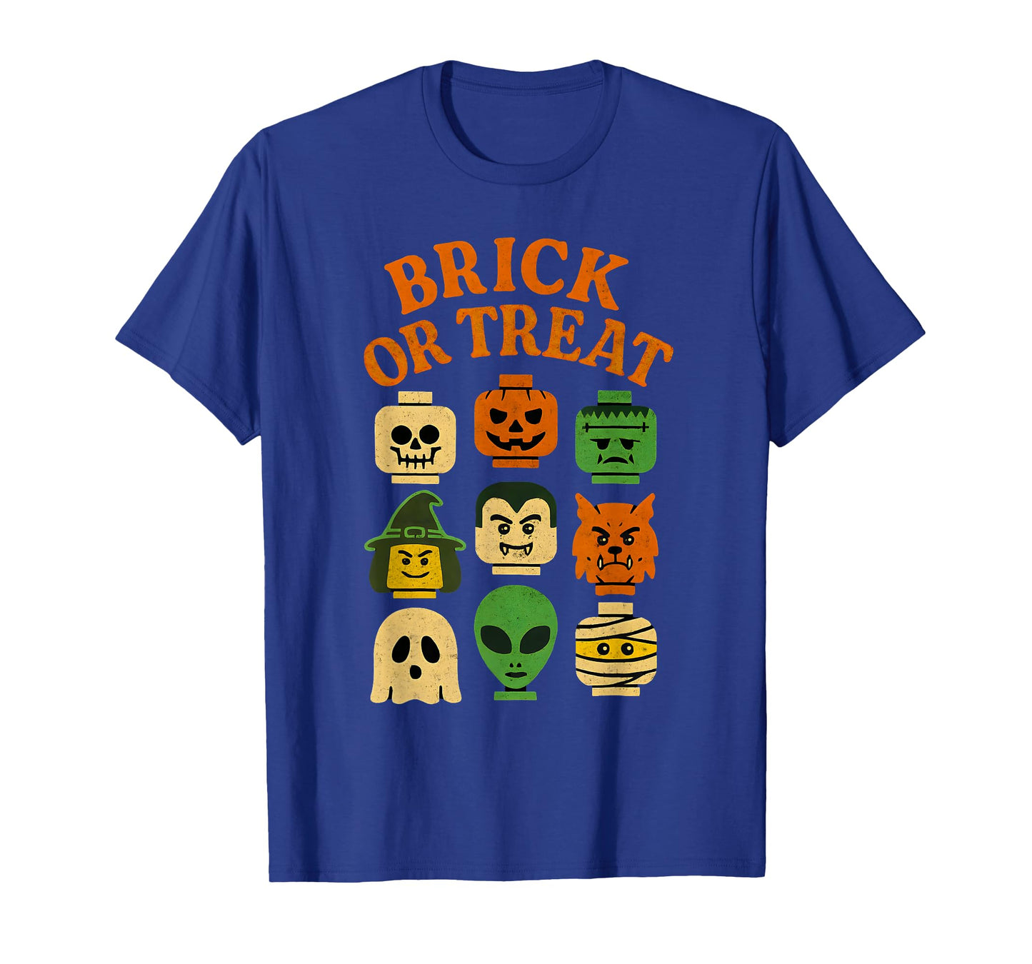 Brick or Treat Halloween Costume Building Bricks Family T-Shirt