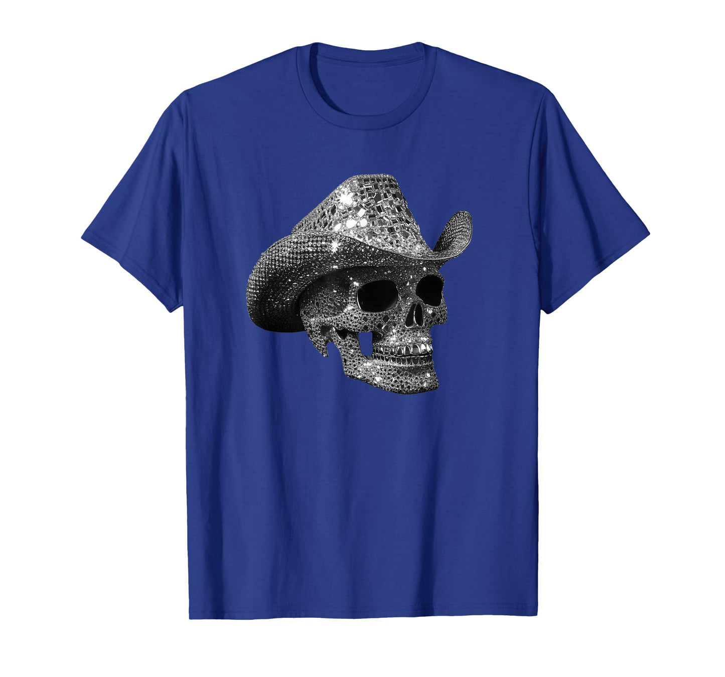Skull made of diamonds wearing cowboy hat T-Shirt