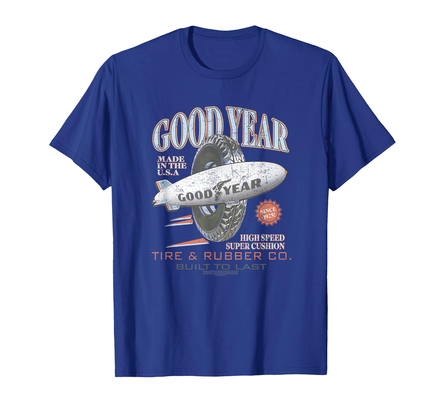Goodyear Tire & Rubber Co. Built To Last Vintage Logo T-Shirt