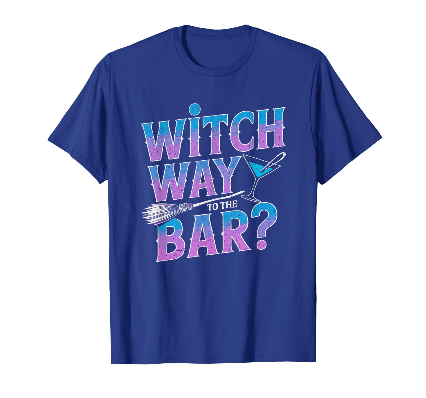 Witch Way to The bar Funny Halloween Pub T-Shirt