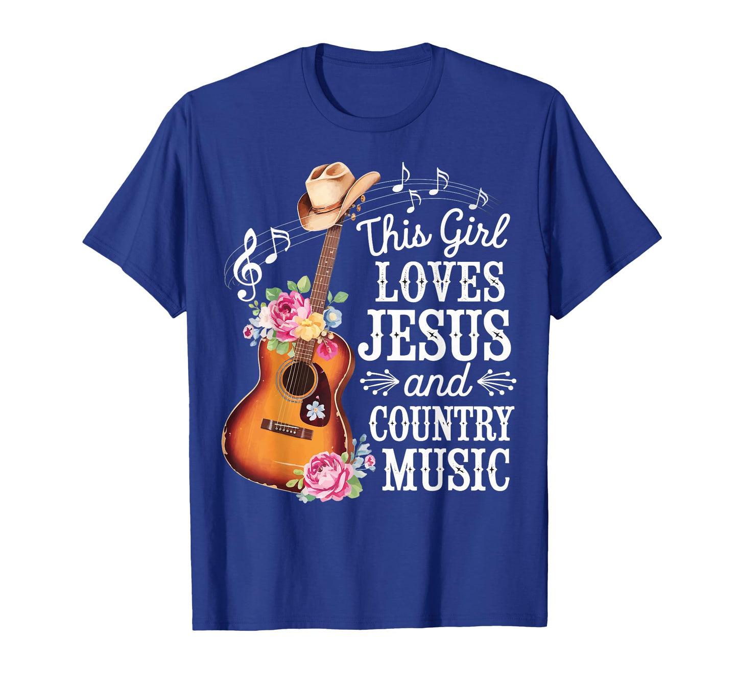 This Girl Loves Jesus And Country Music T-Shirt