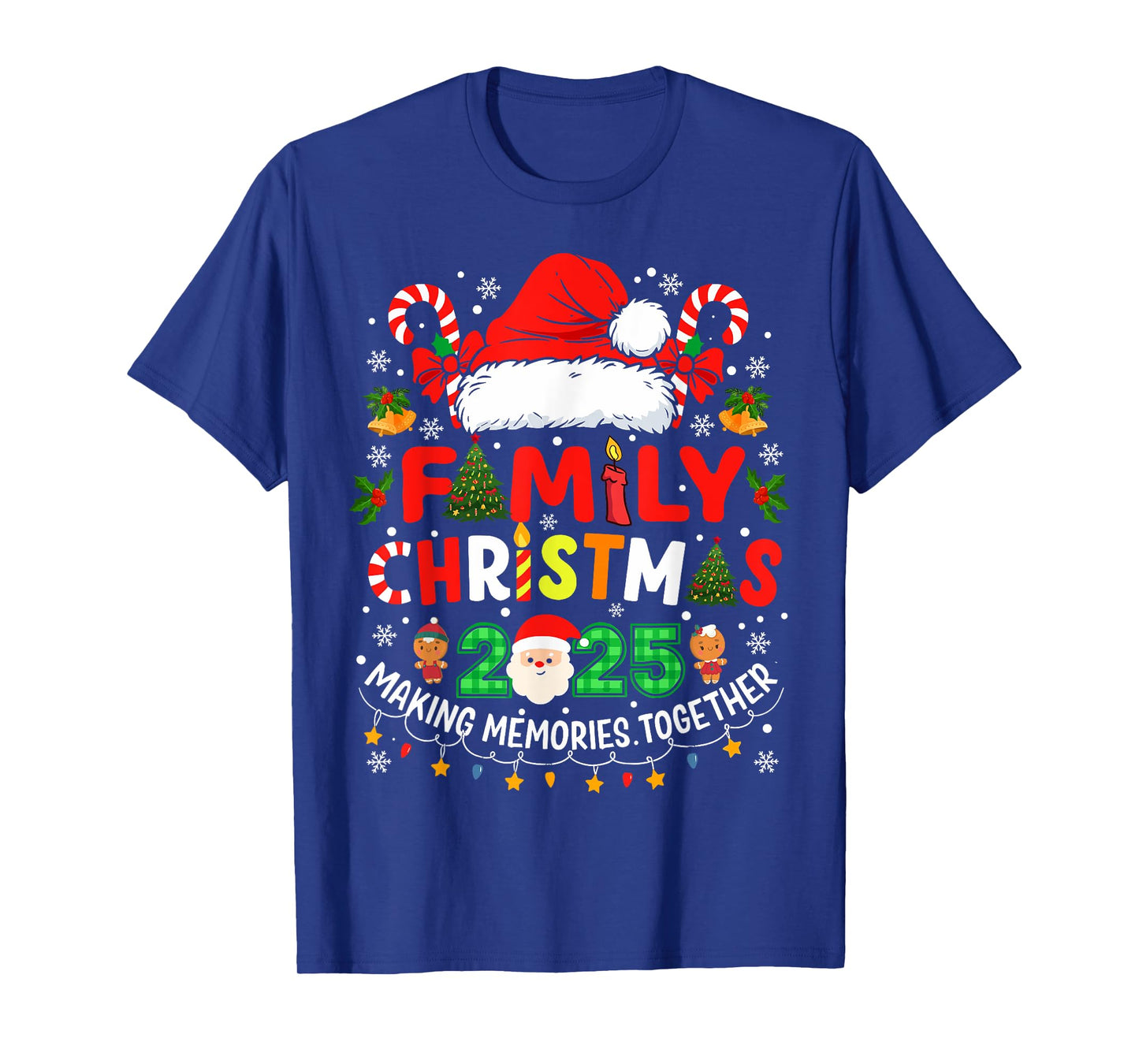Family Christmas 2025 Matching Outfit Xmas Squad Santa T-Shirt