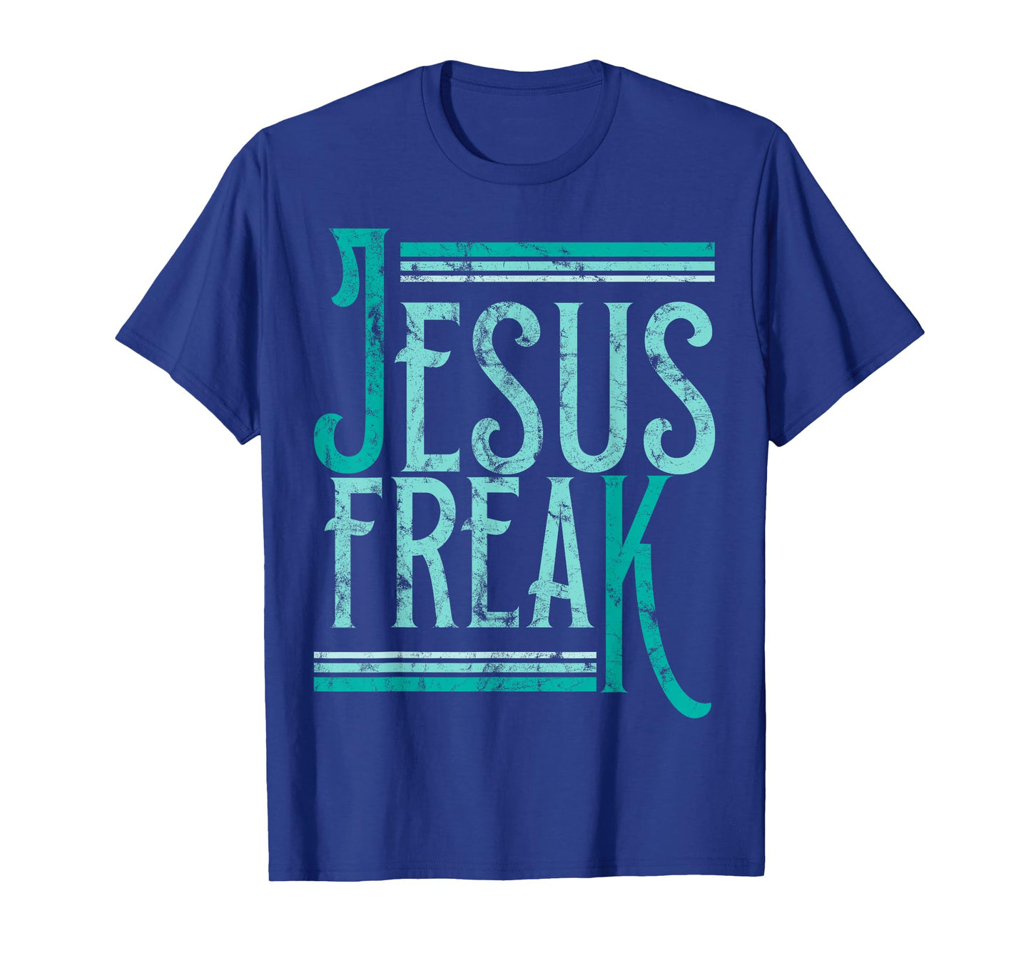 Christian Religious Bible Jesus Freak Distressed T-Shirt
