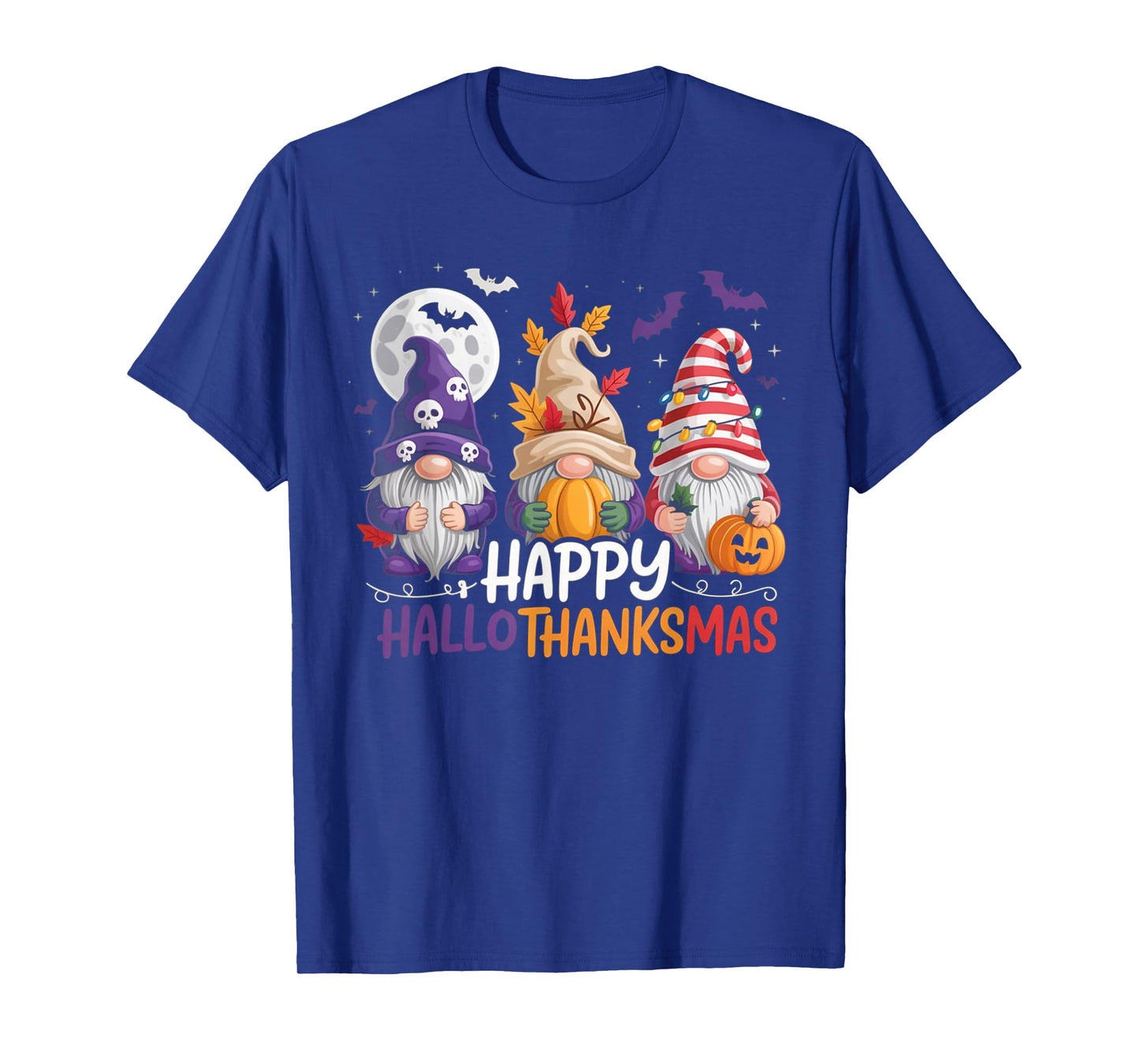 HalloThanksMas Gnomes Halloween Thanksgiving T-Shirt