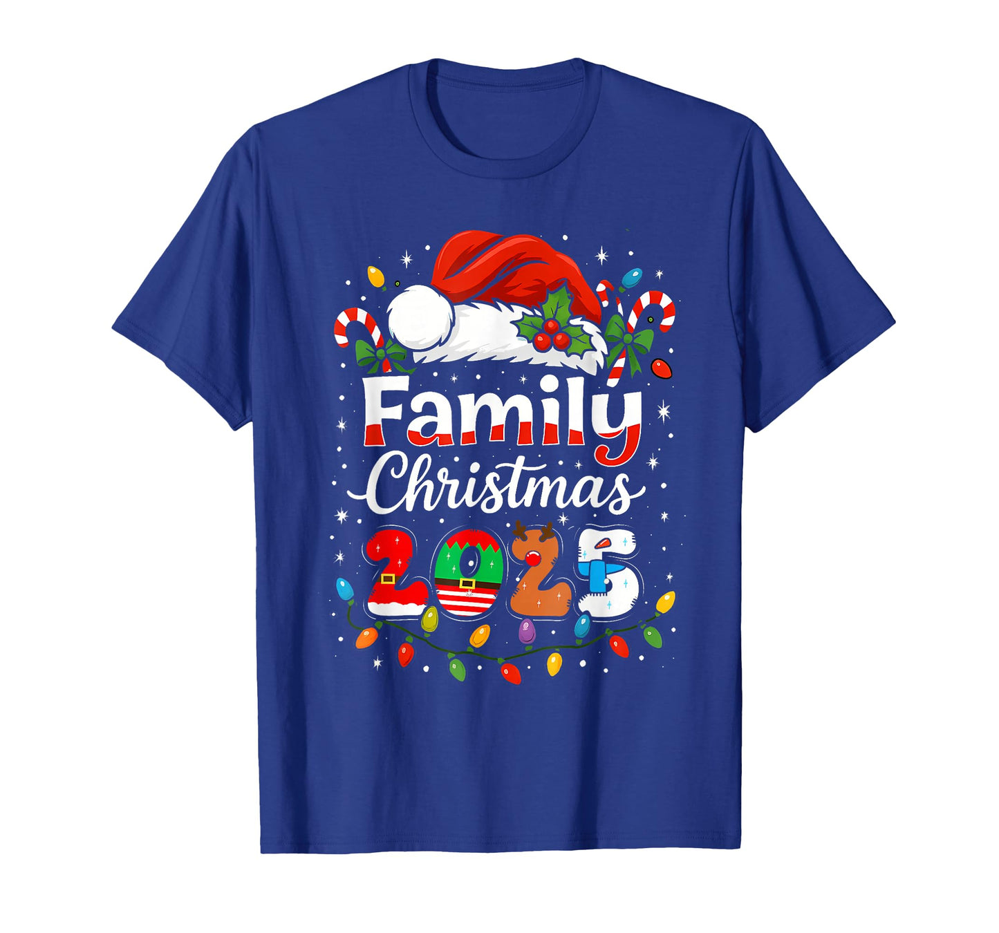 Family Christmas 2025 Matching Outfit Xmas Squad Santa T-Shirt