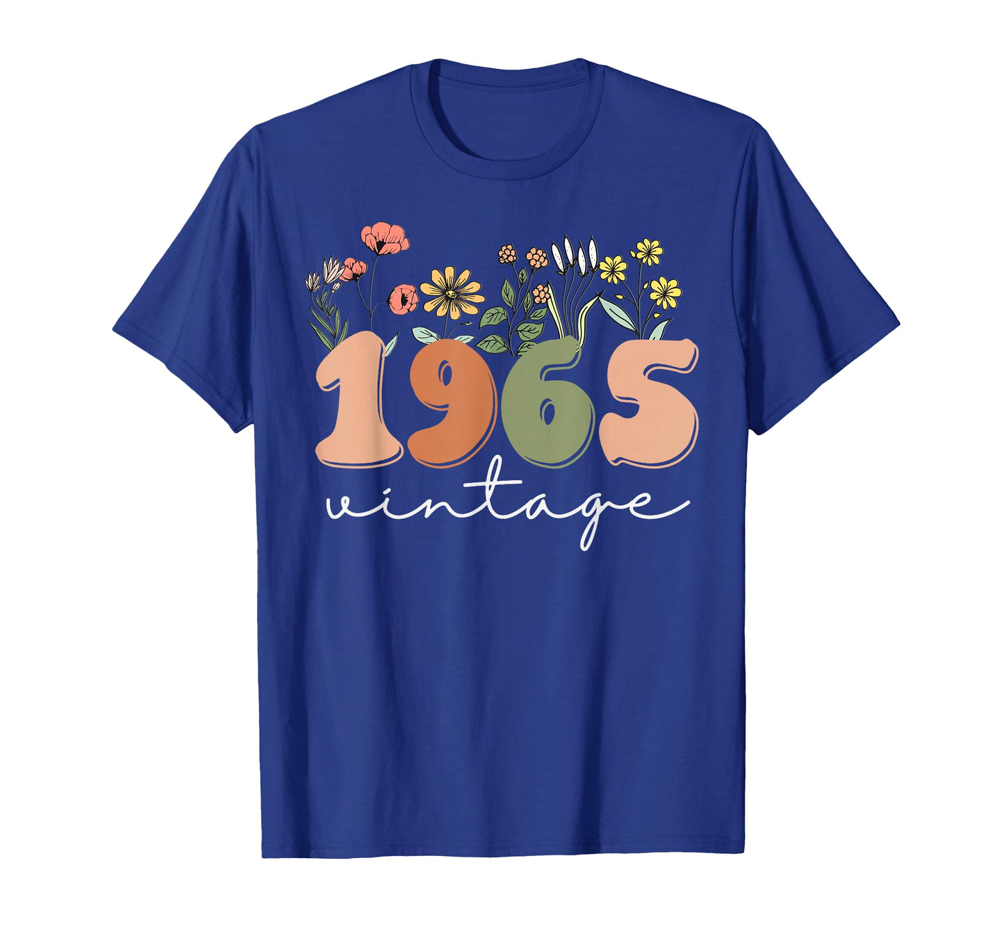 60 Years Old Vintage 1965 60th Birthday Tee Wildflower Women T-Shirt