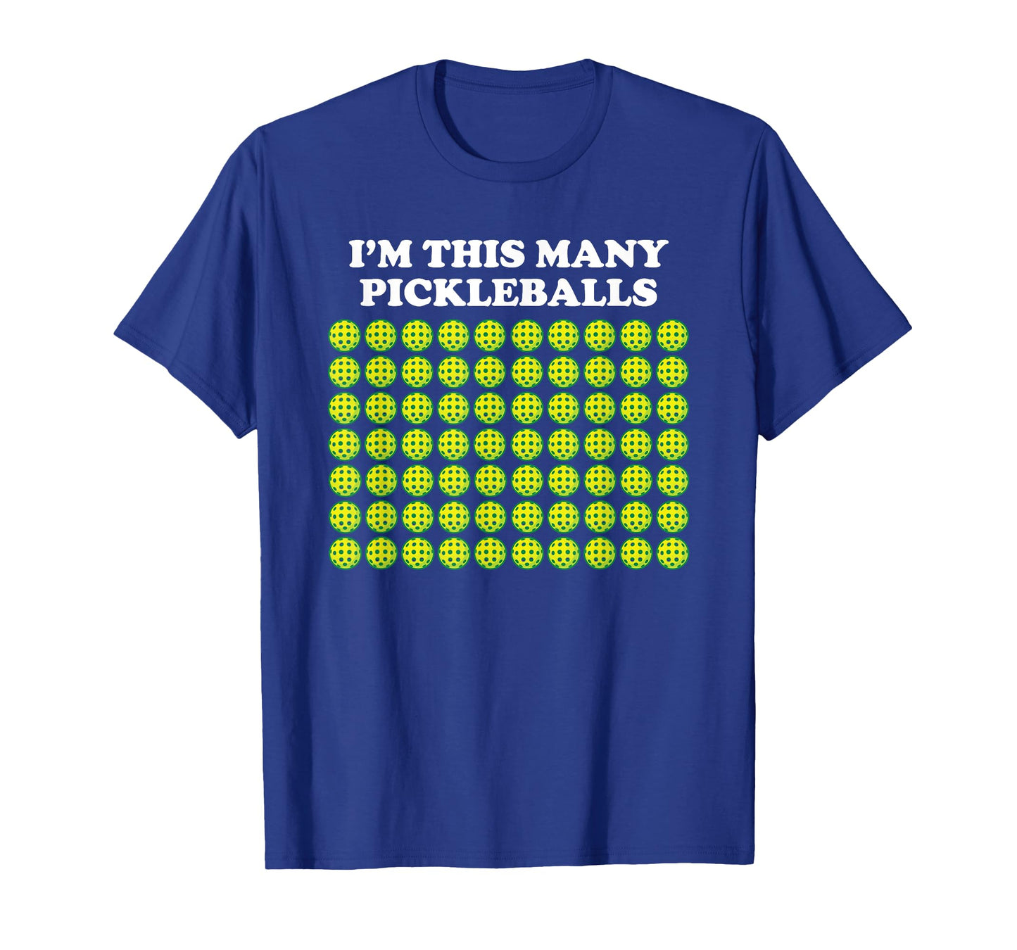I'm This Many Pickleballs Paddleball Lover 70th Birthday T-Shirt