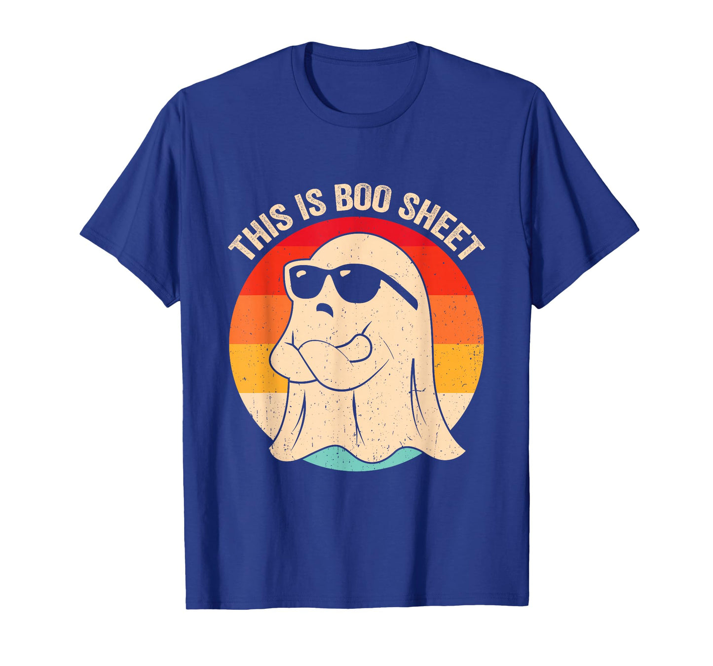 This is Boo Sheet Ghost Retro Halloween Costume Men Women T-Shirt