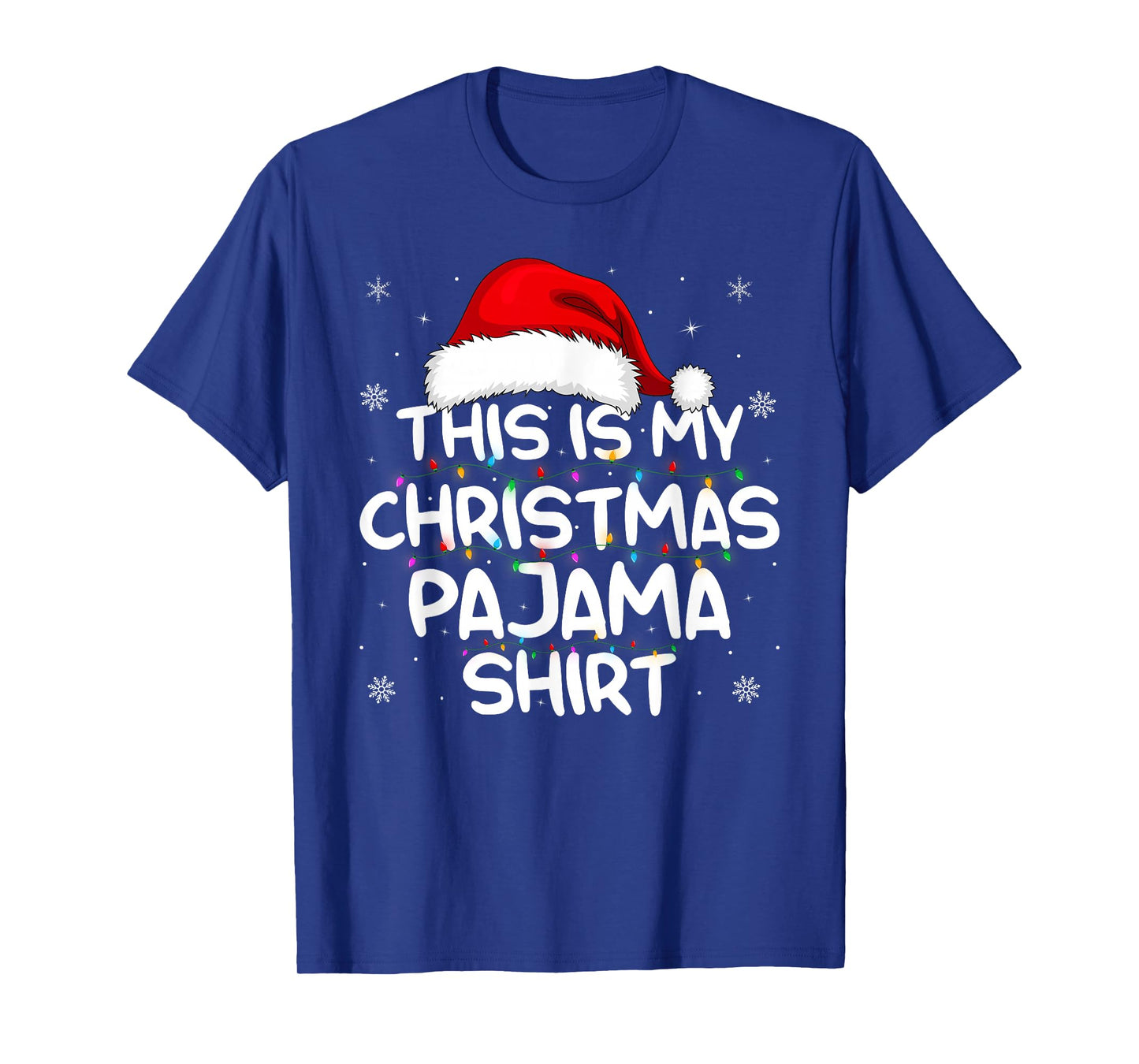 Family Xmas Pajamas Funny This is My Christmas Pajama T-Shirt