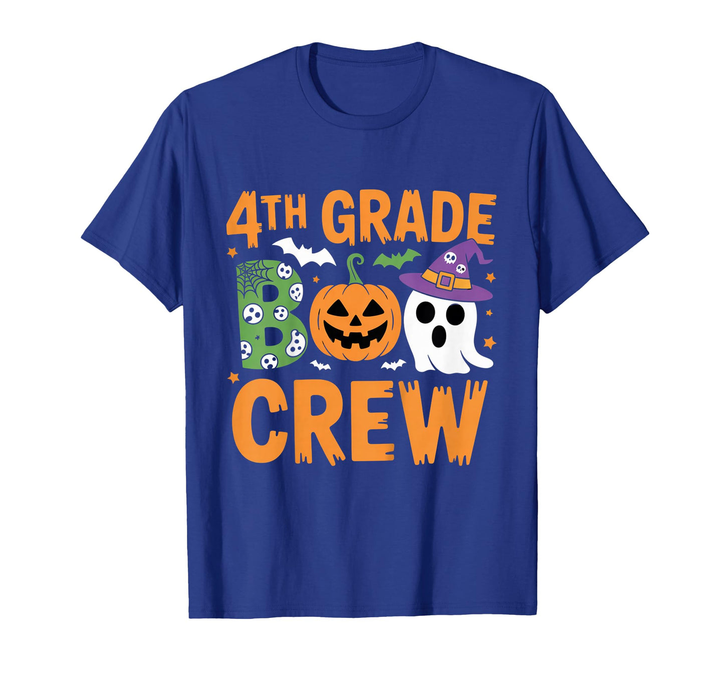 4th Grade Boo Crew Halloween Classroom Outfit Teachers Kids T-Shirt