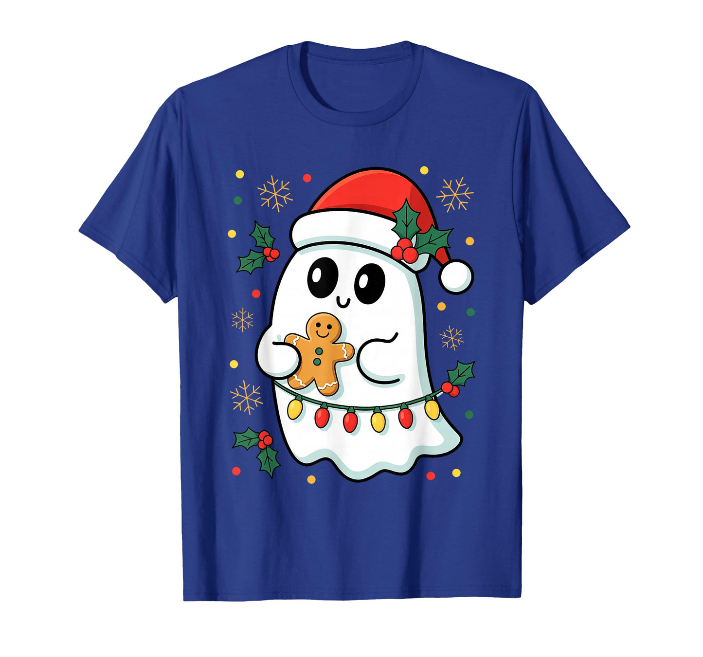 Ghost Christmas Santa Spooky Christmas Ghost Santa Christmas T-Shirt