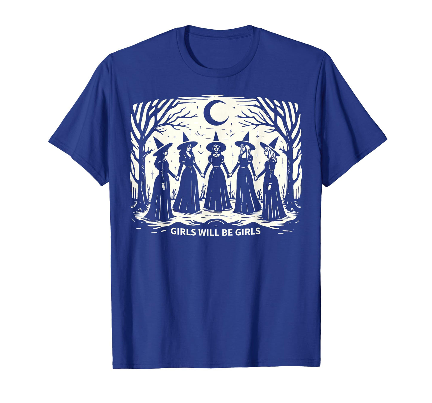 Halloween Spooky Witch Girl Will Be Girls Feminist Women T-Shirt