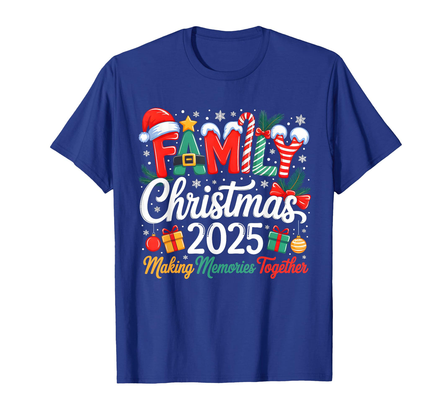 We are Family Christmas 2025 Matching Merry Xmas Squad 2025 T-Shirt