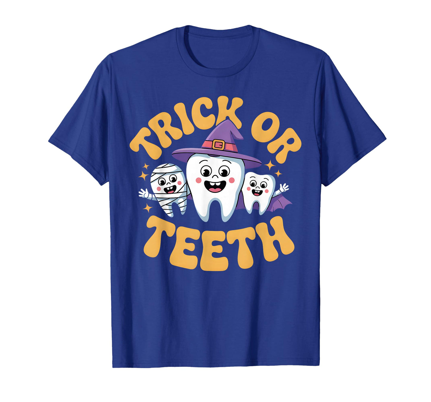 Trick or Teeth Cute Funny Dental Halloween Costume T-Shirt