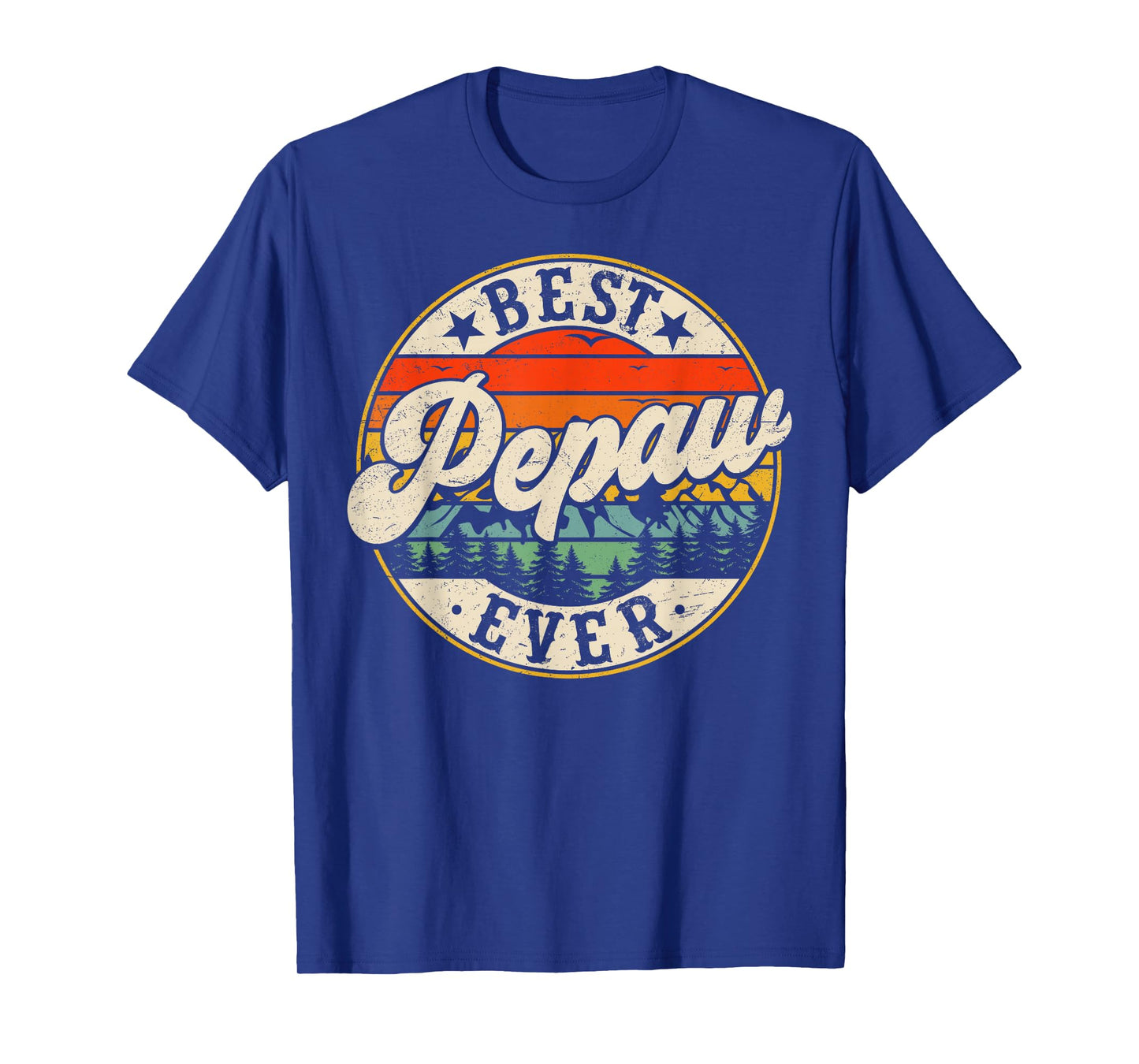 Vintage Best Pepaw Ever Father's Day Grandpa Men T-Shirt