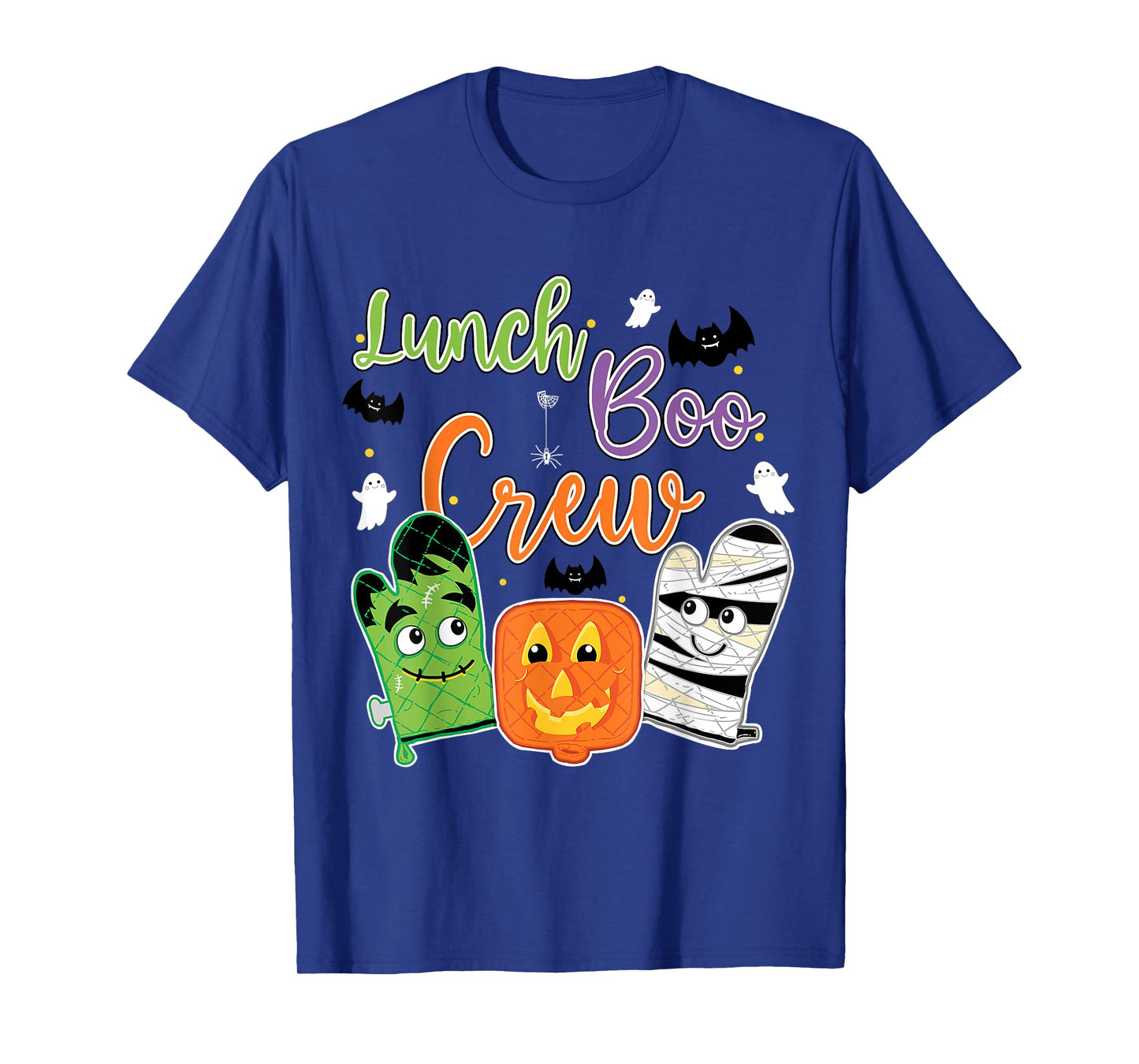 Funny Lunch Lady Boo Crew Halloween School Cafeteria Staff T-Shirt