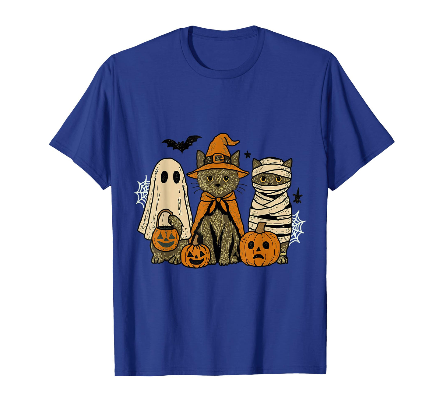 Black Cat Witch Scary Halloween Boo Ghosts T-Shirt