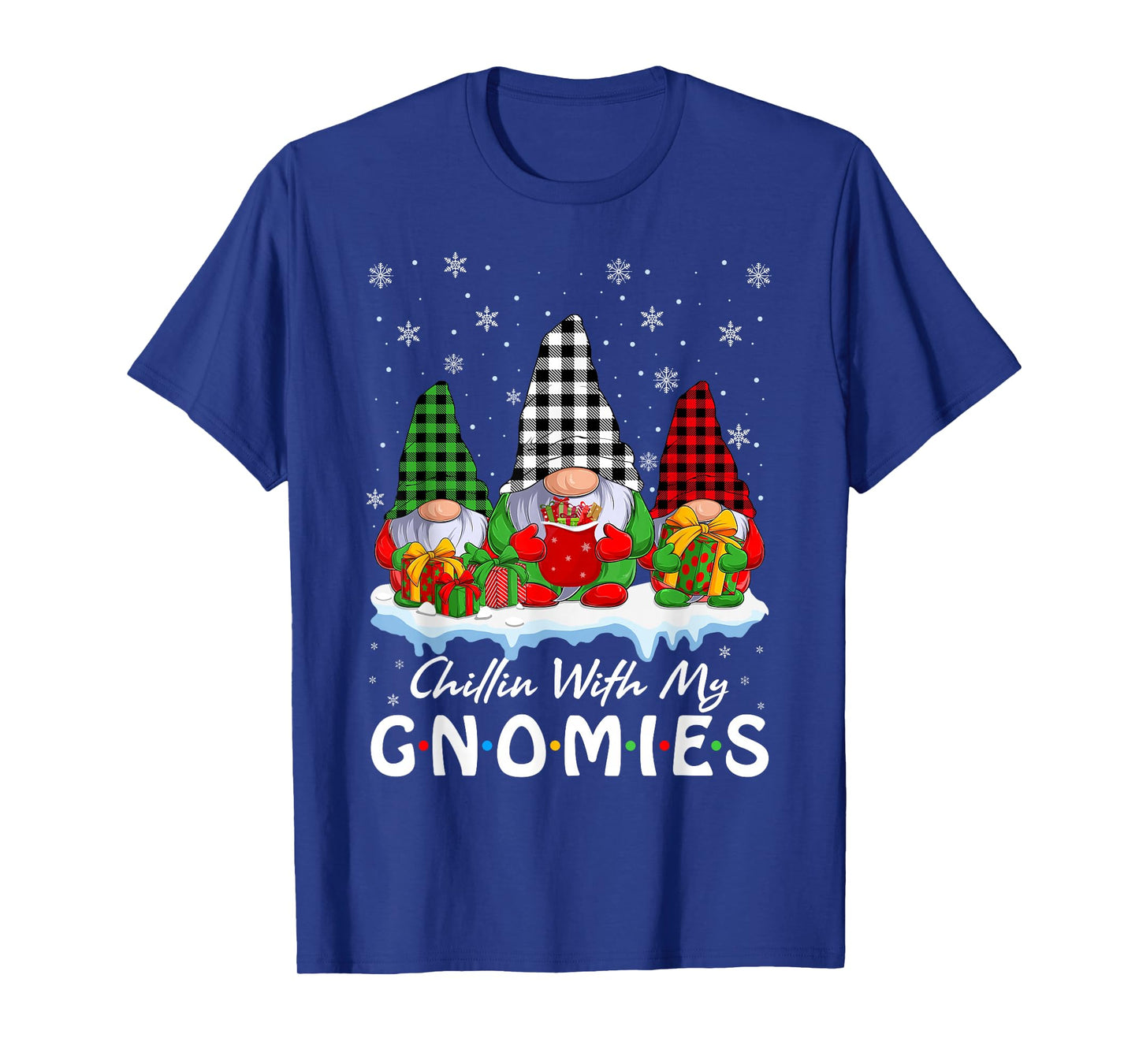 Gnome Christmas Pajamas Chillin with My Gnomies Christmas T-Shirt
