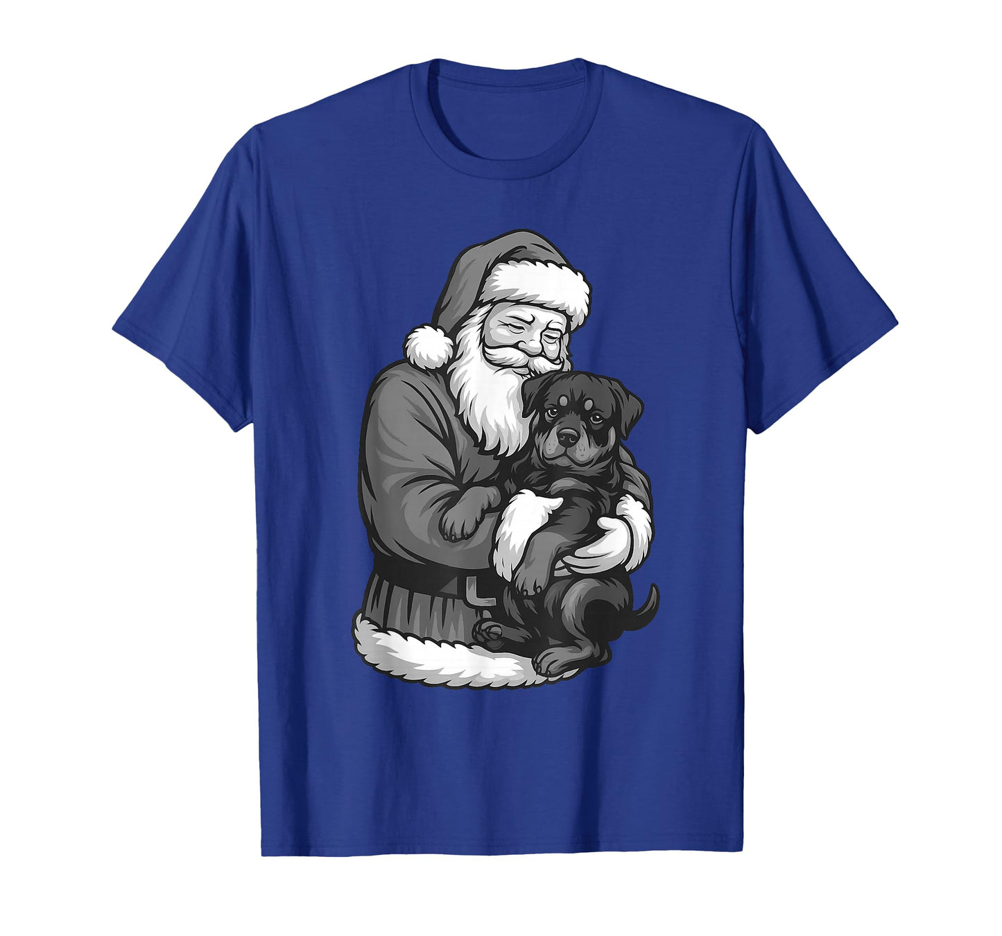 Rottweiler Santa Claus Christmas Dog Lover T-Shirt