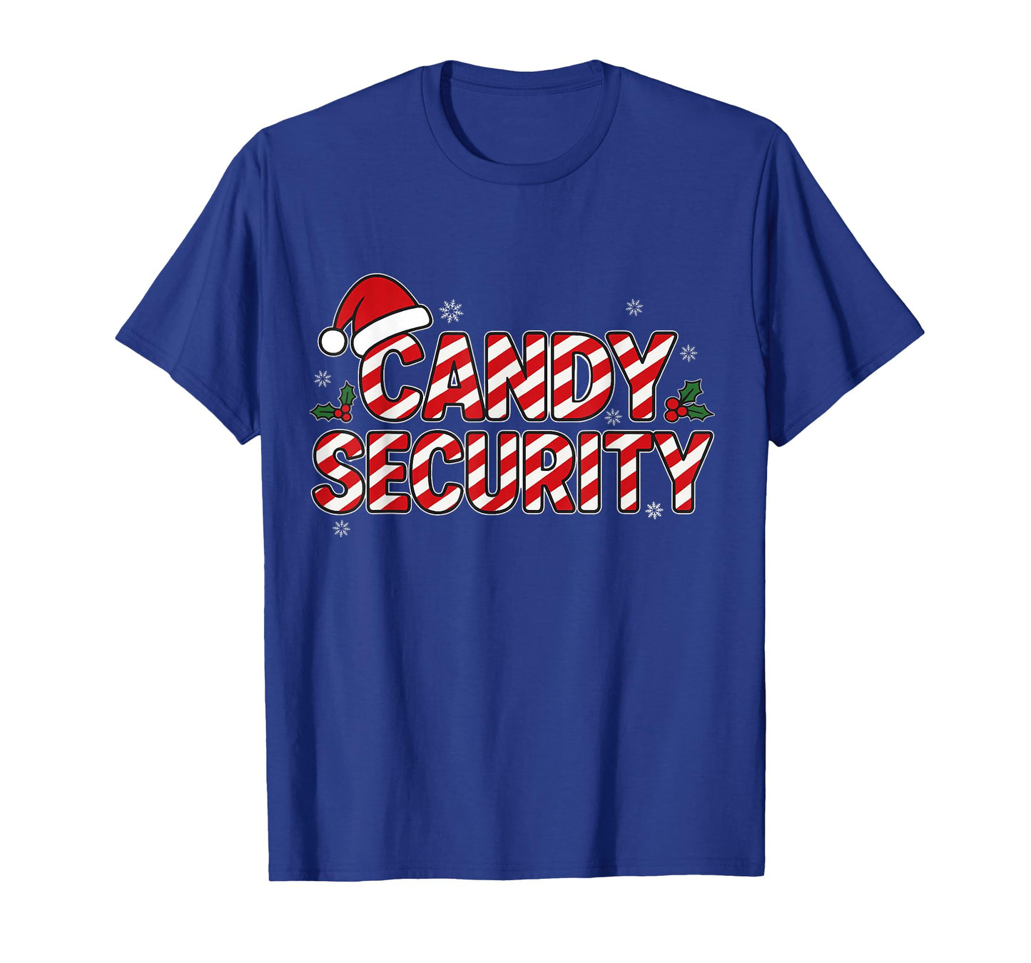 Candy Security Christmas Funny Holiday Candy Cane Santa Xmas T-Shirt