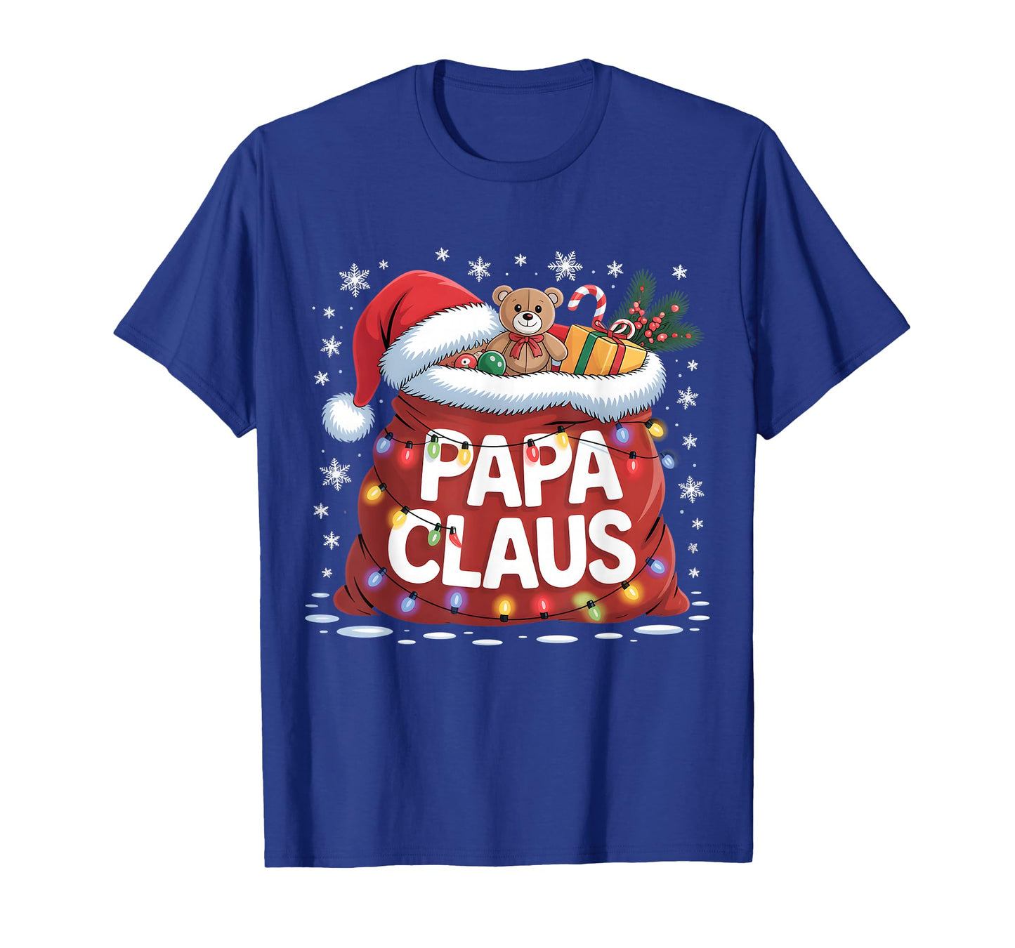 Papa Claus Santa’s Magic Sack of Toys Christmas for Men T-Shirt
