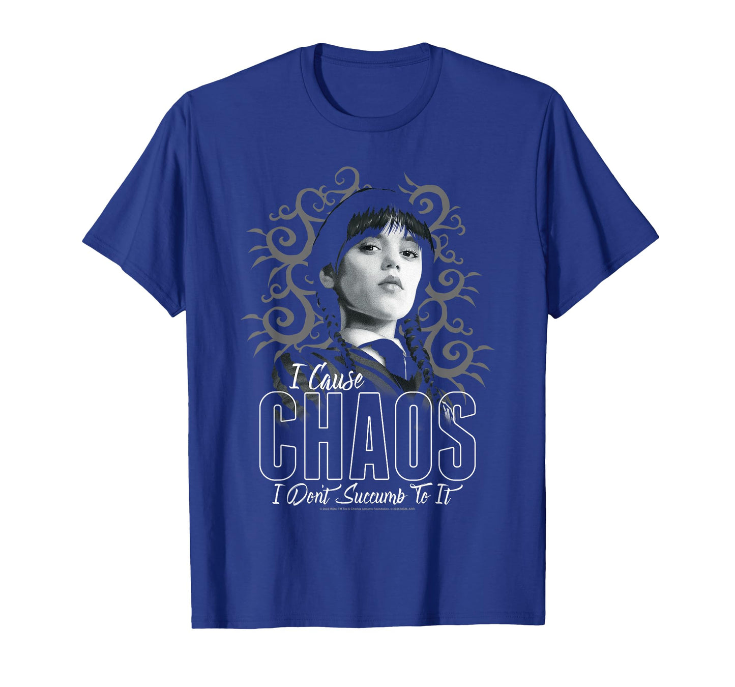 Wednesday I Cause Chaos I Don't Succumb To It Portrait T-Shirt